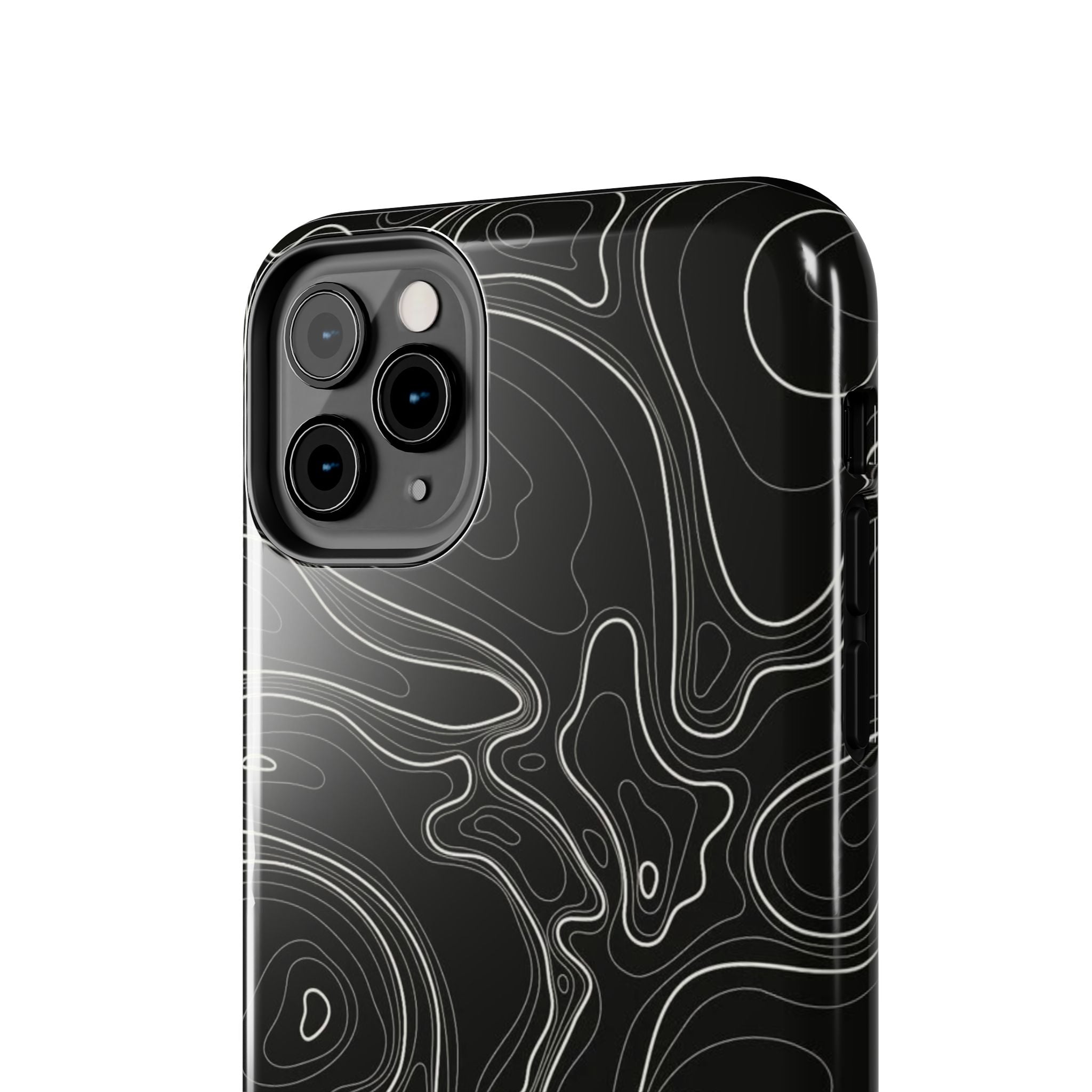 Abstract Black & White Line Phone Case