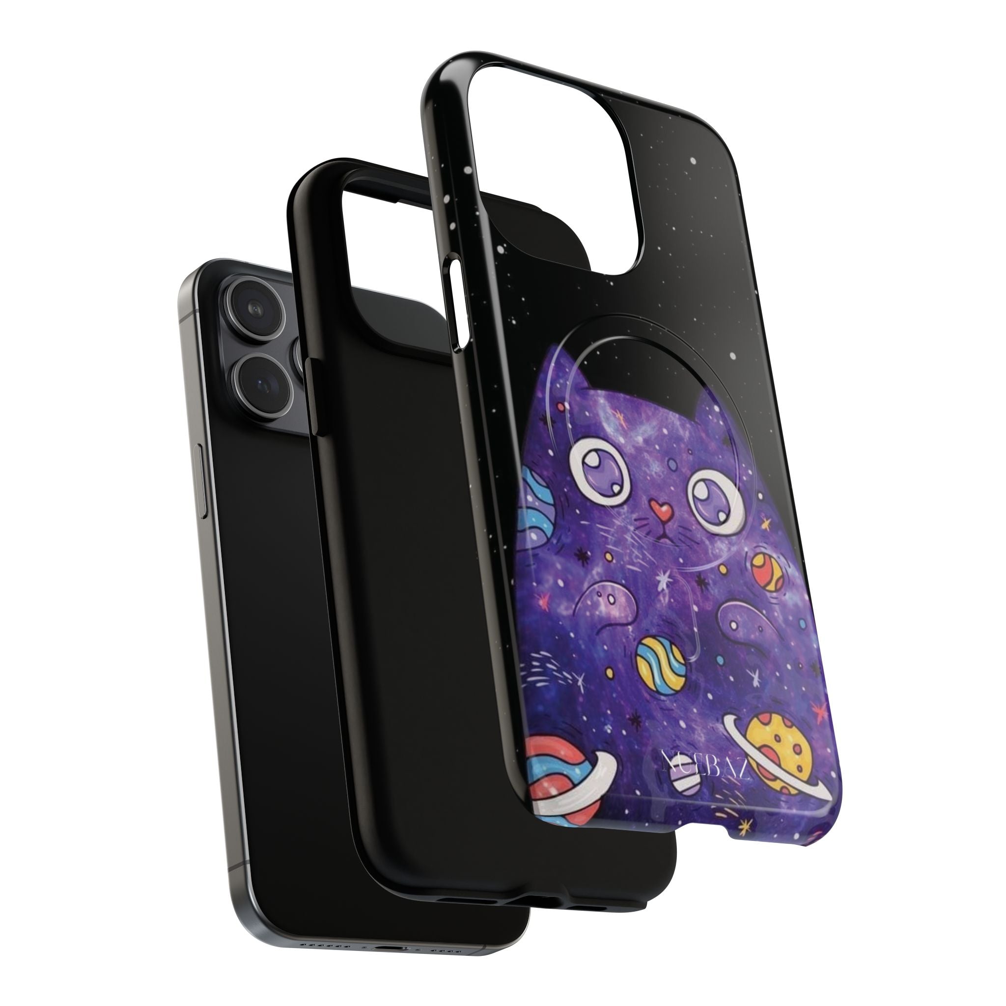 Cute Cat Space Magnetic Phone Case