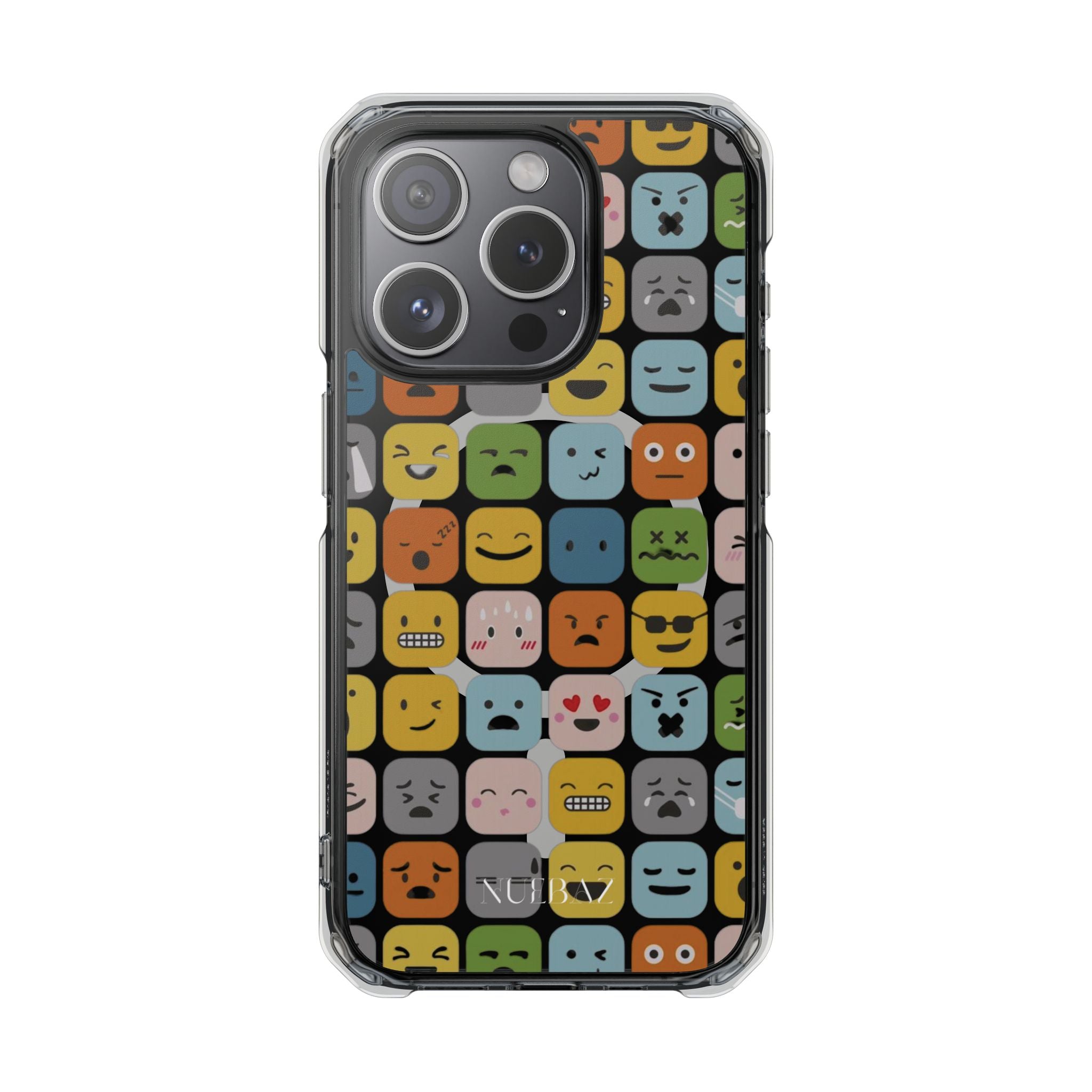 Funny Emoji Magnetic Clear Phone Case