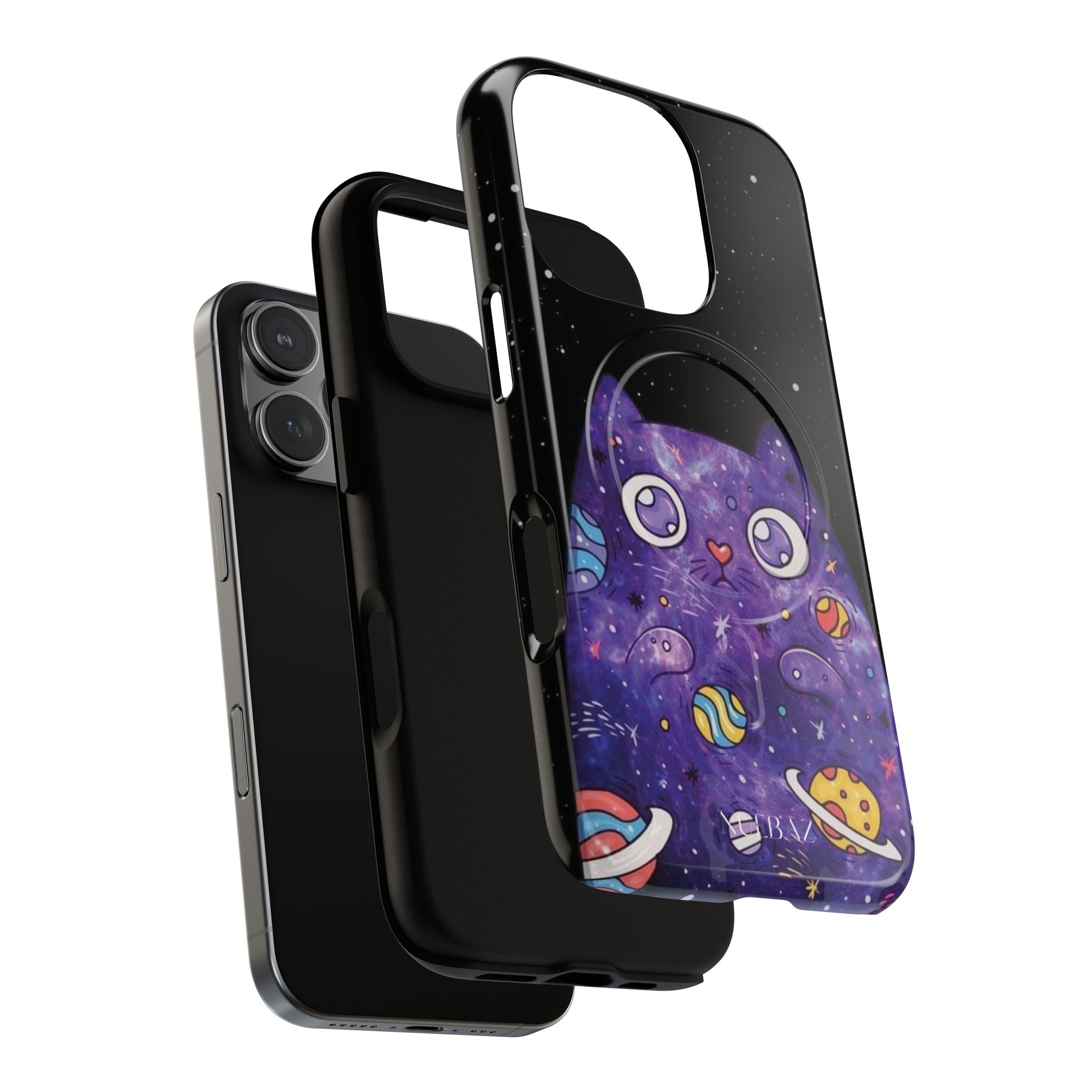 Cute Cat Space Magnetic Phone Case