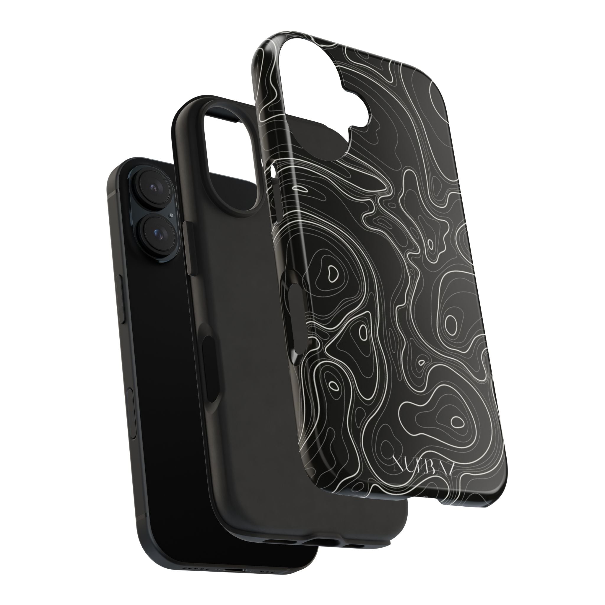 Abstract Black & White Line Phone Case