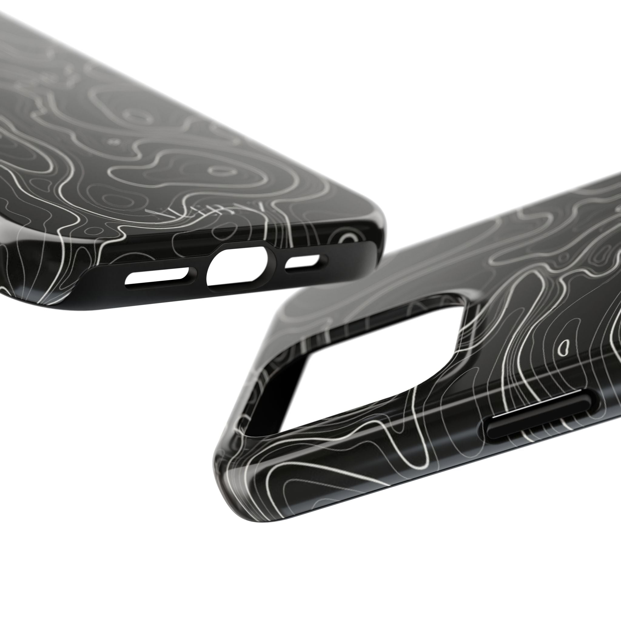 Abstract Black & White Line Phone Case