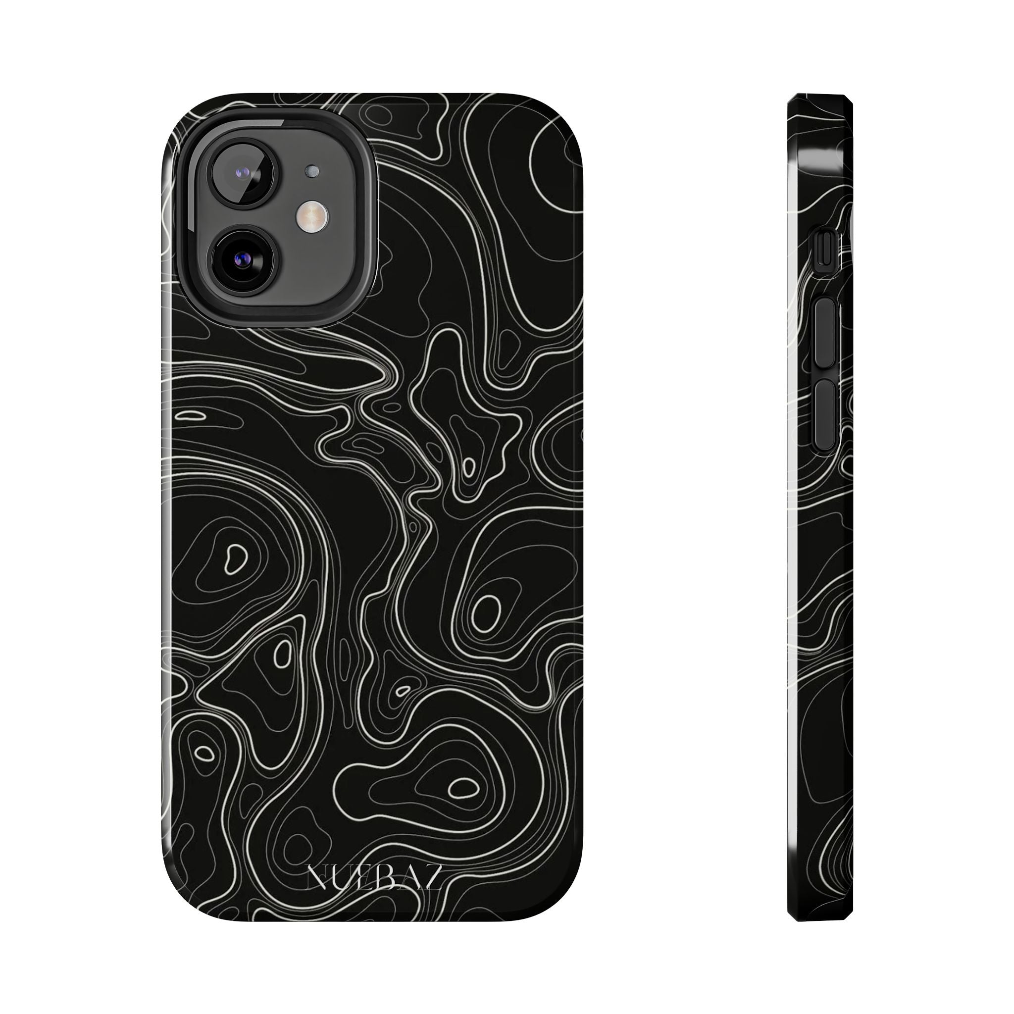 Abstract Black & White Line Phone Case