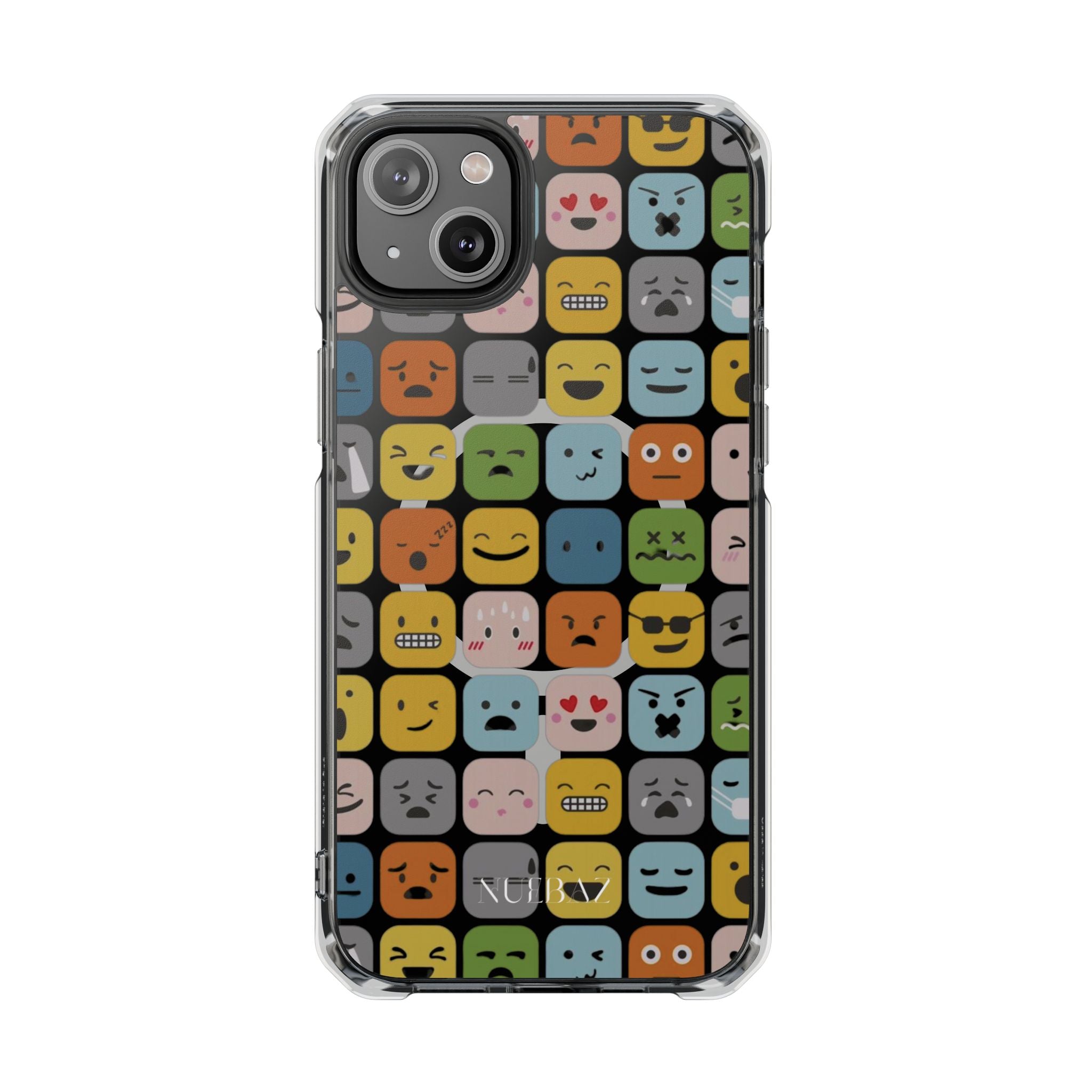 Funny Emoji Magnetic Clear Phone Case