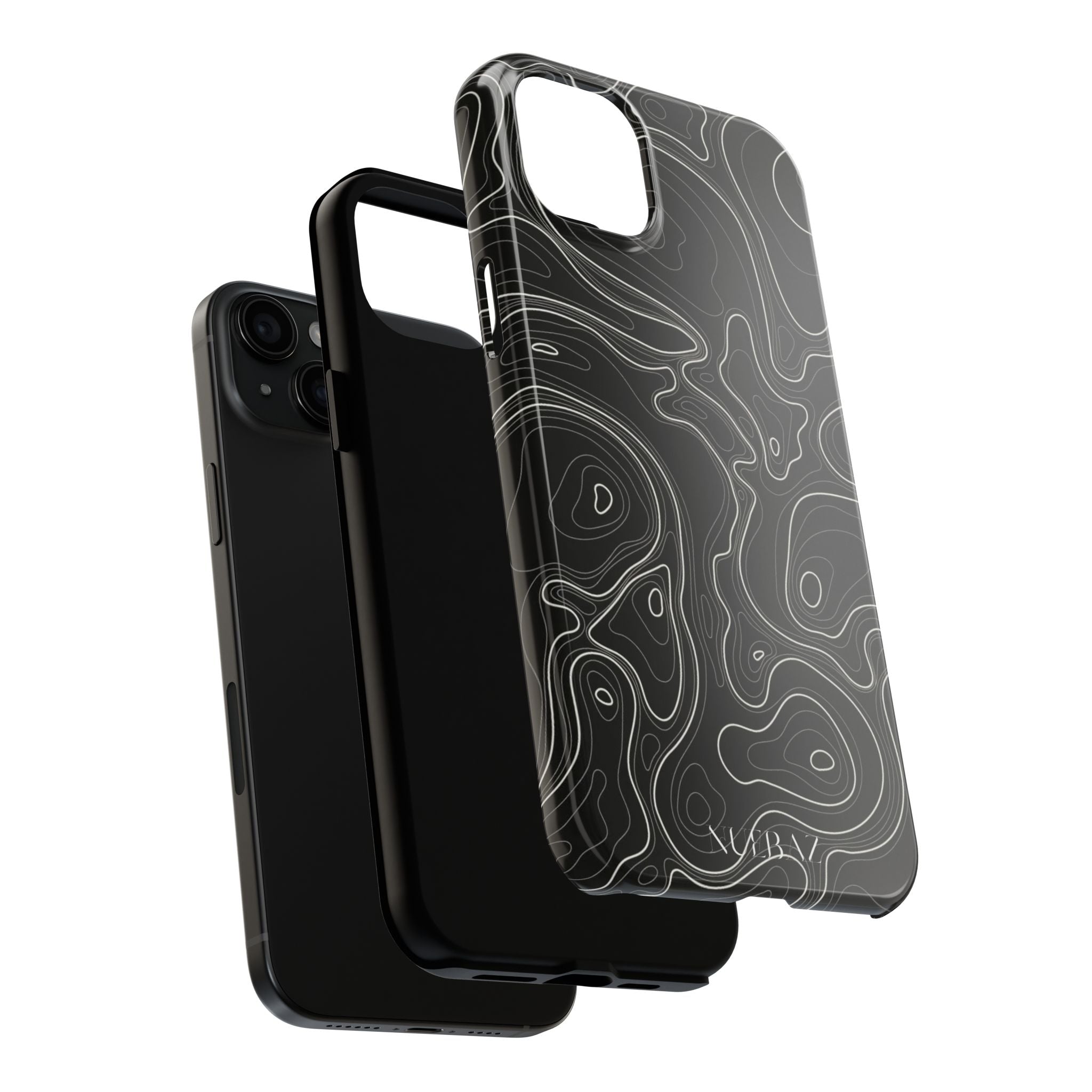 Abstract Black & White Line Phone Case