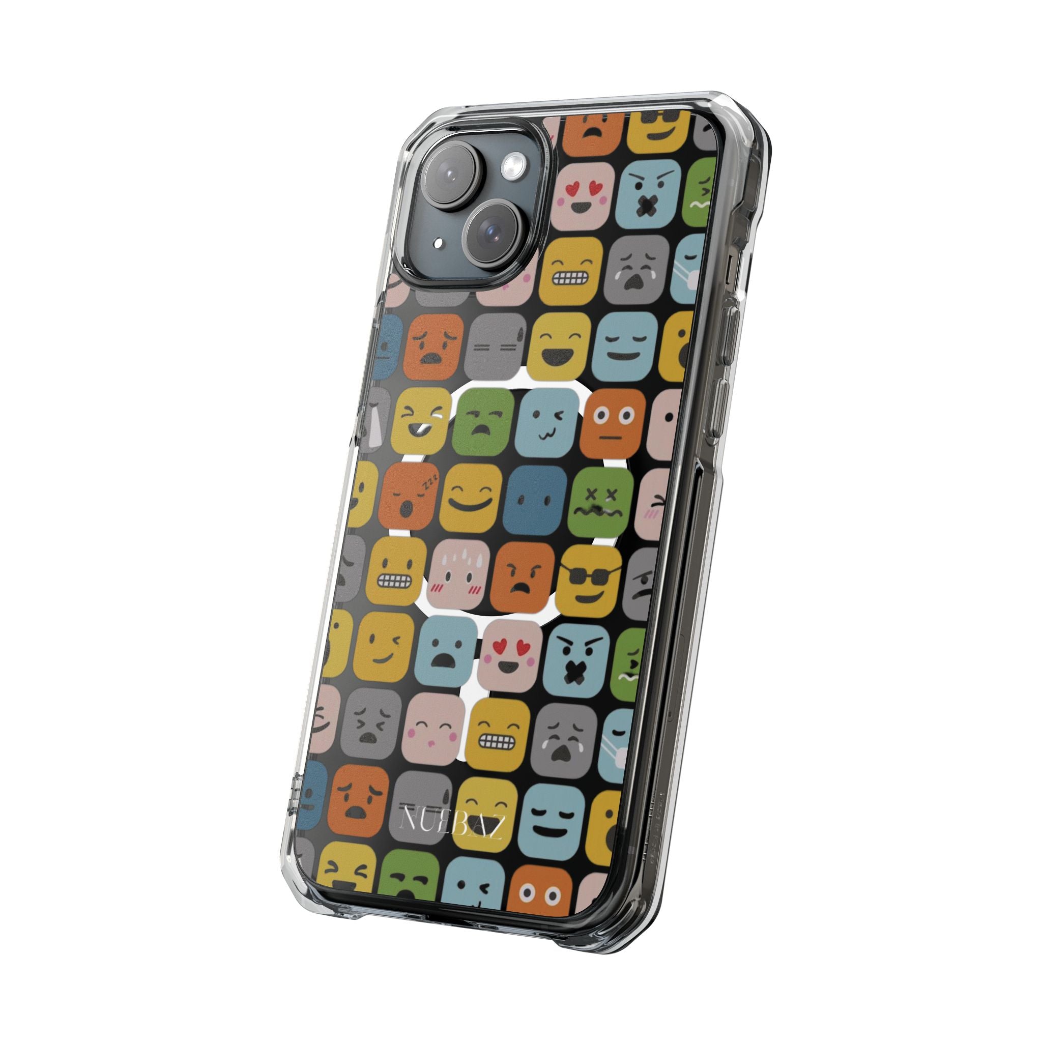 Funny Emoji Magnetic Clear Phone Case