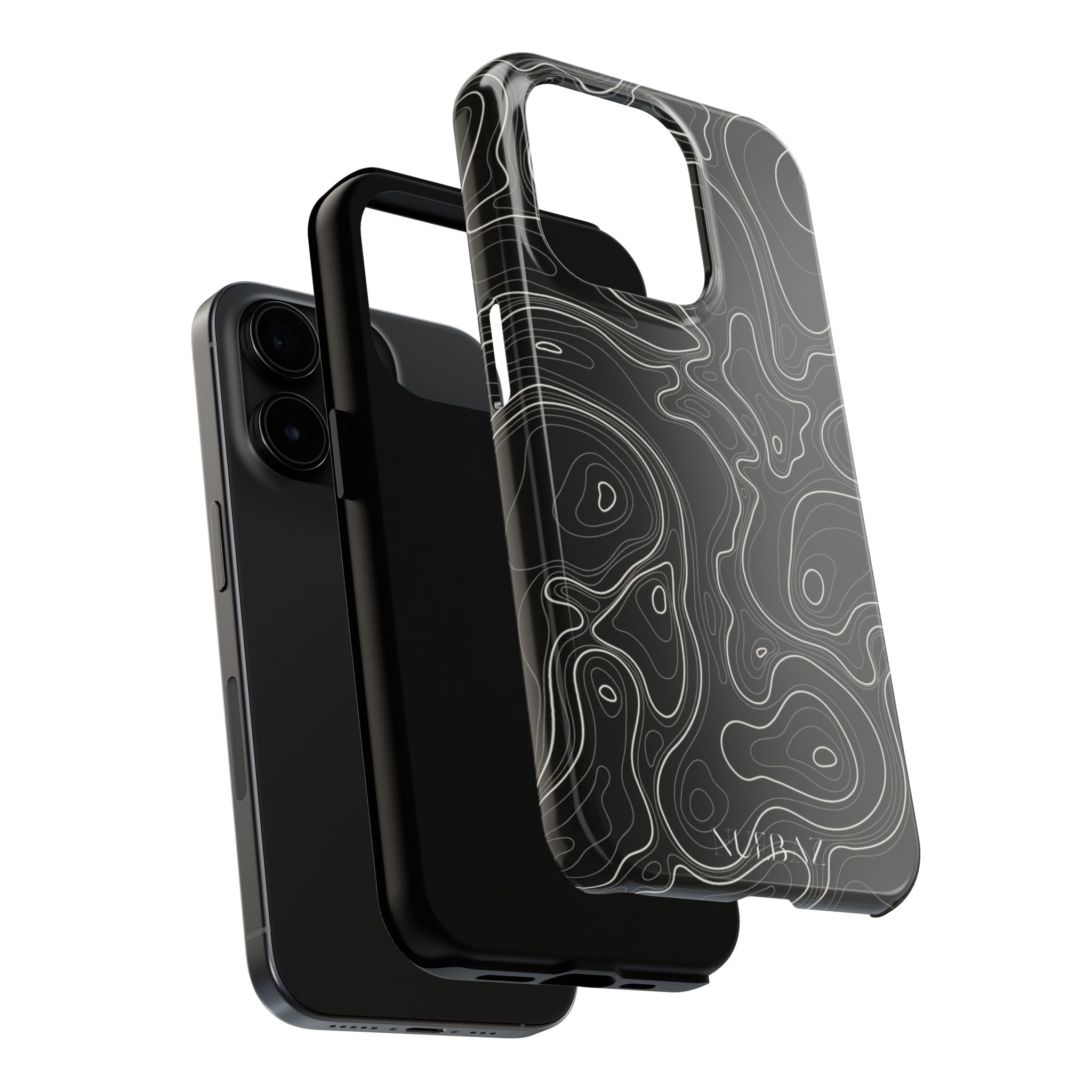 Abstract Black & White Line Phone Case