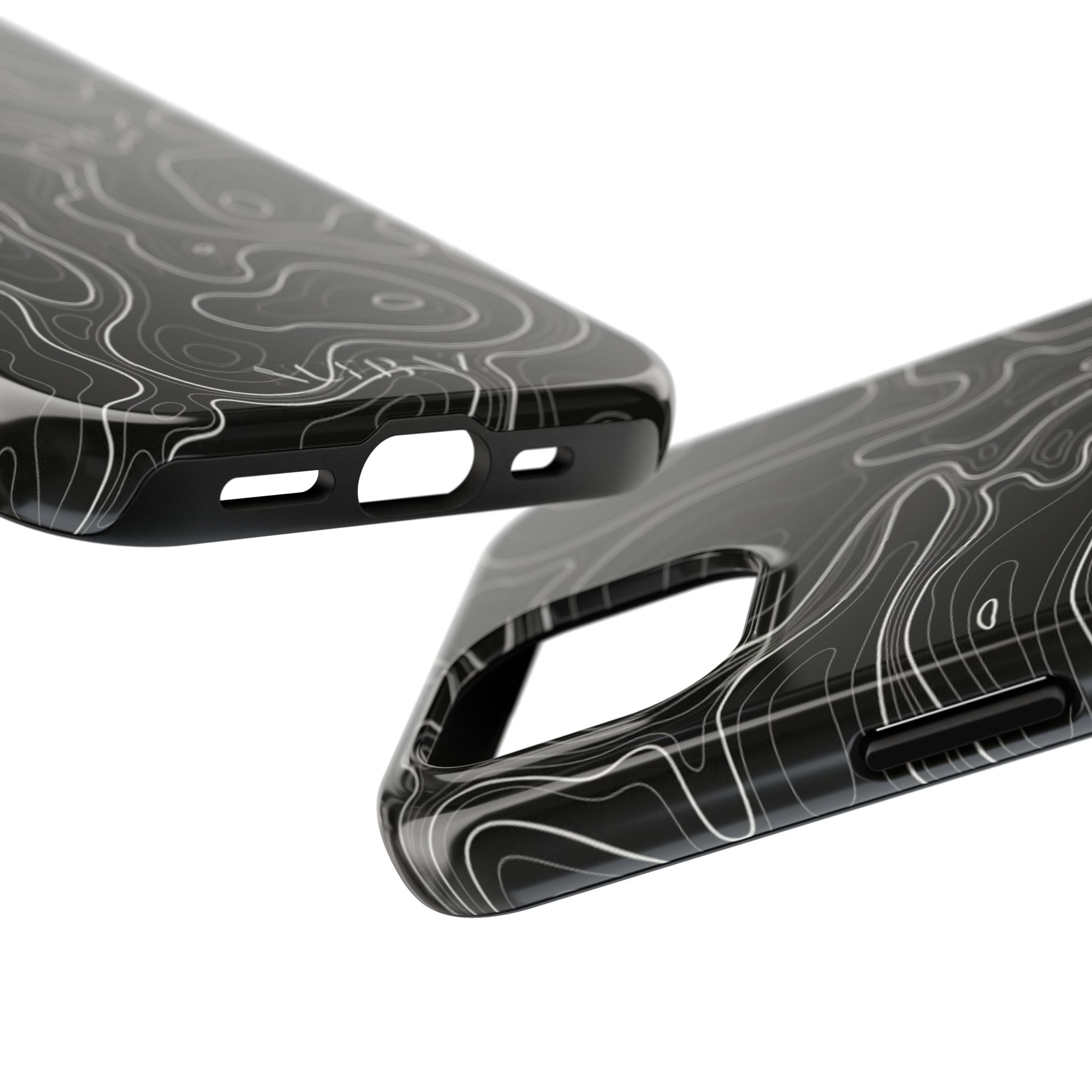 Abstract Black & White Line Phone Case