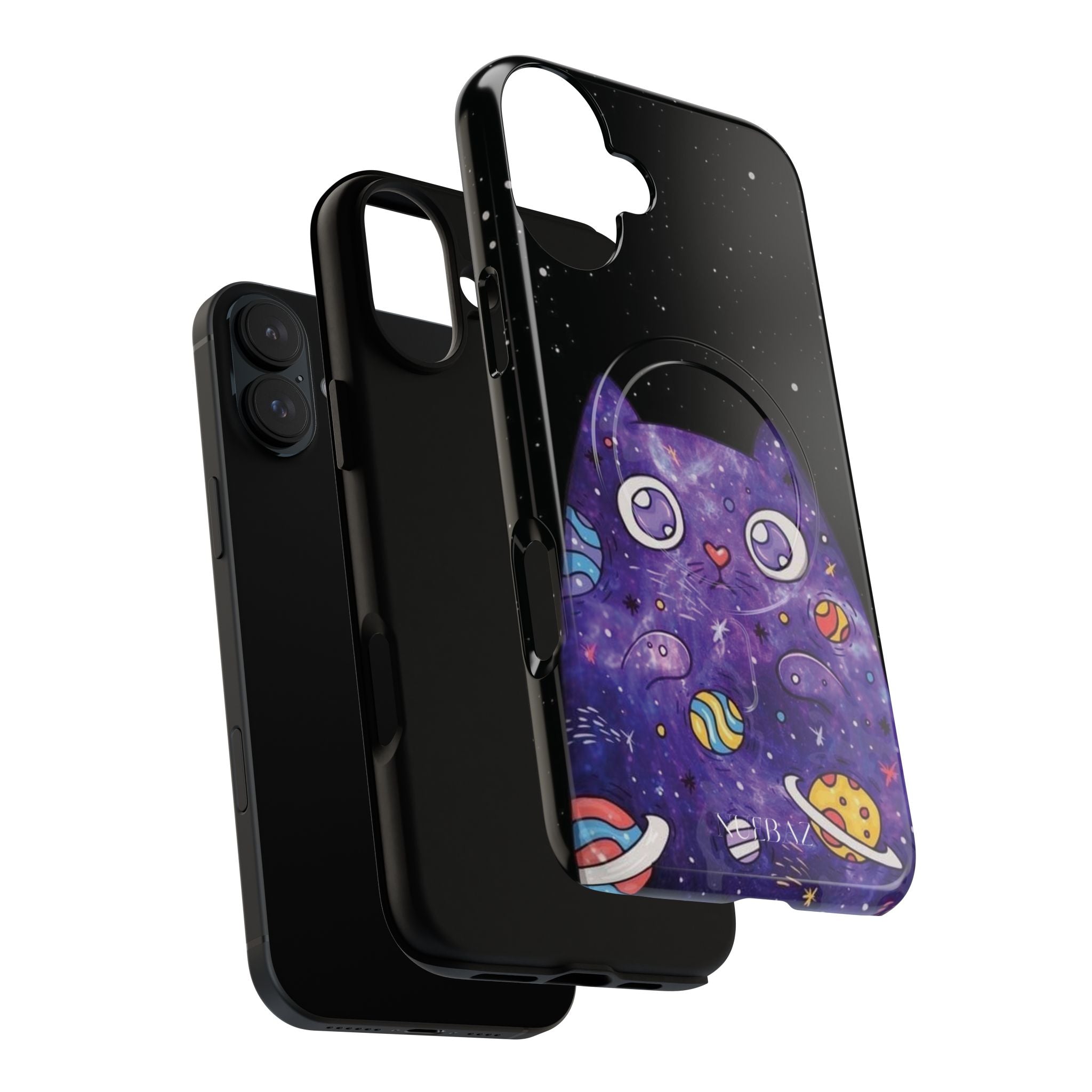 Cute Cat Space Magnetic Phone Case