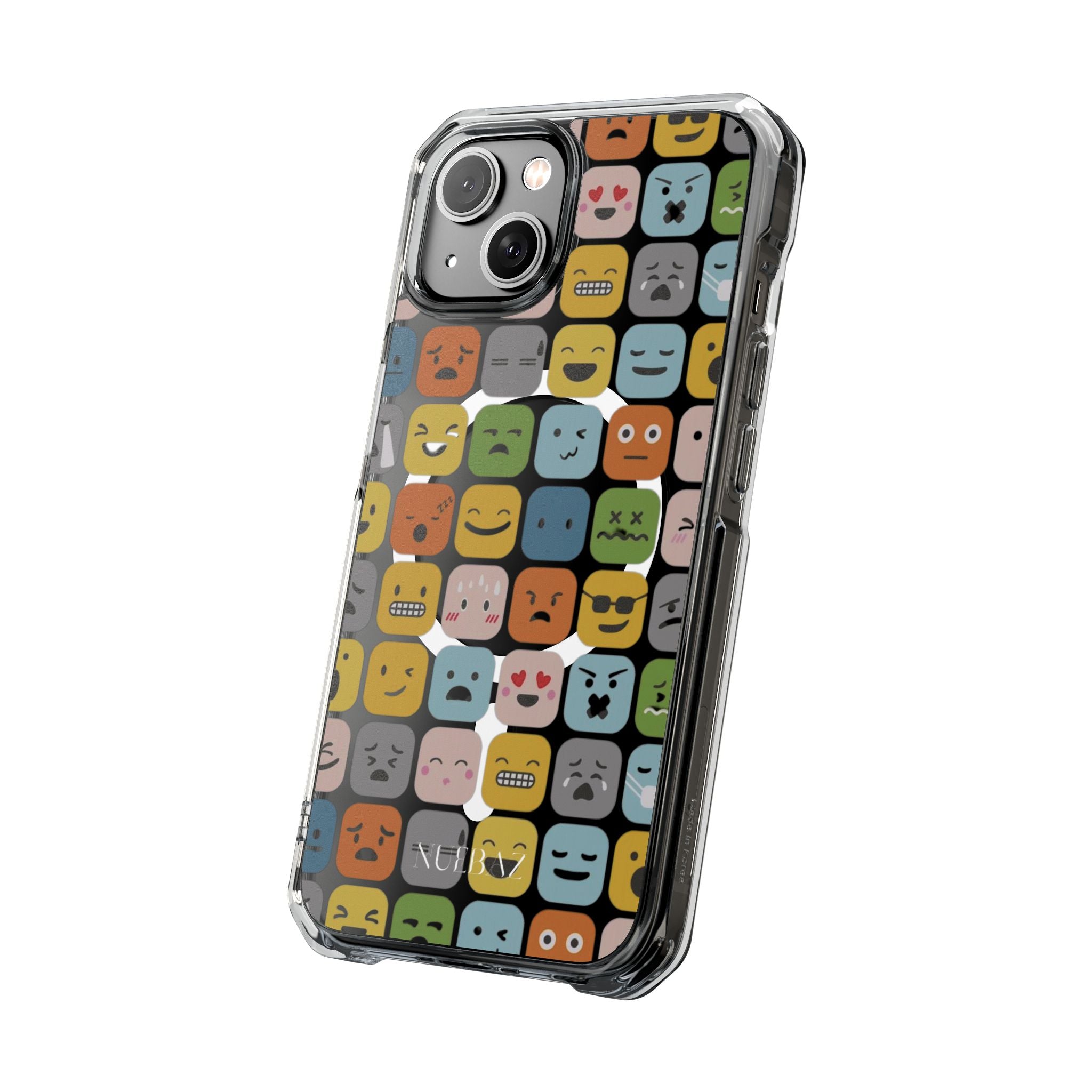 Funny Emoji Magnetic Clear Phone Case