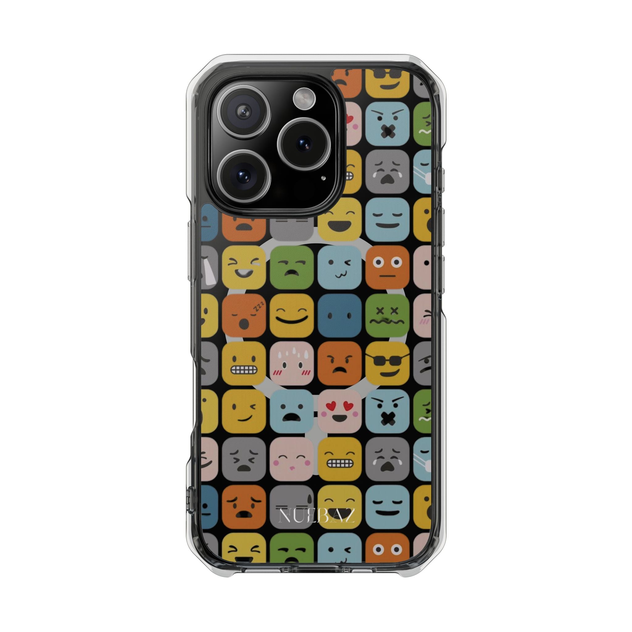 Funny Emoji Magnetic Clear Phone Case