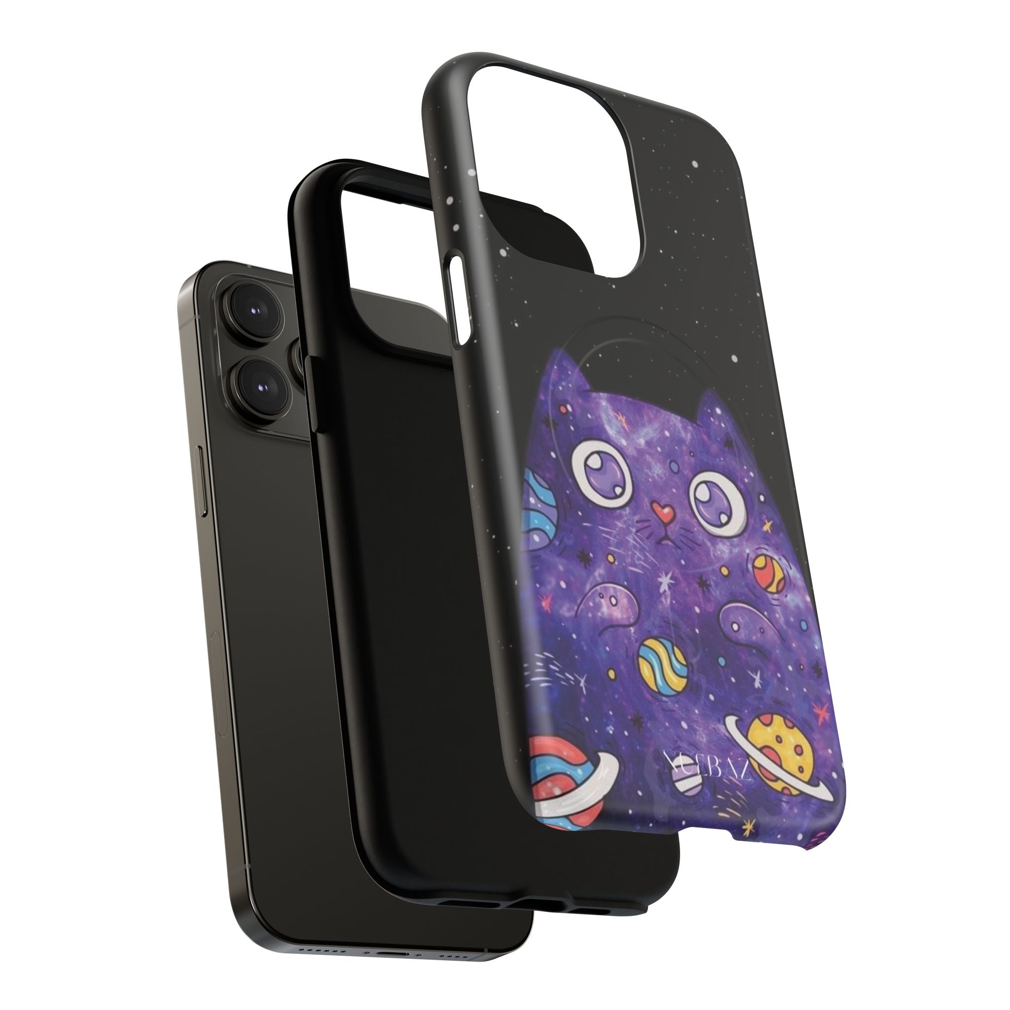 Cute Cat Space Magnetic Phone Case