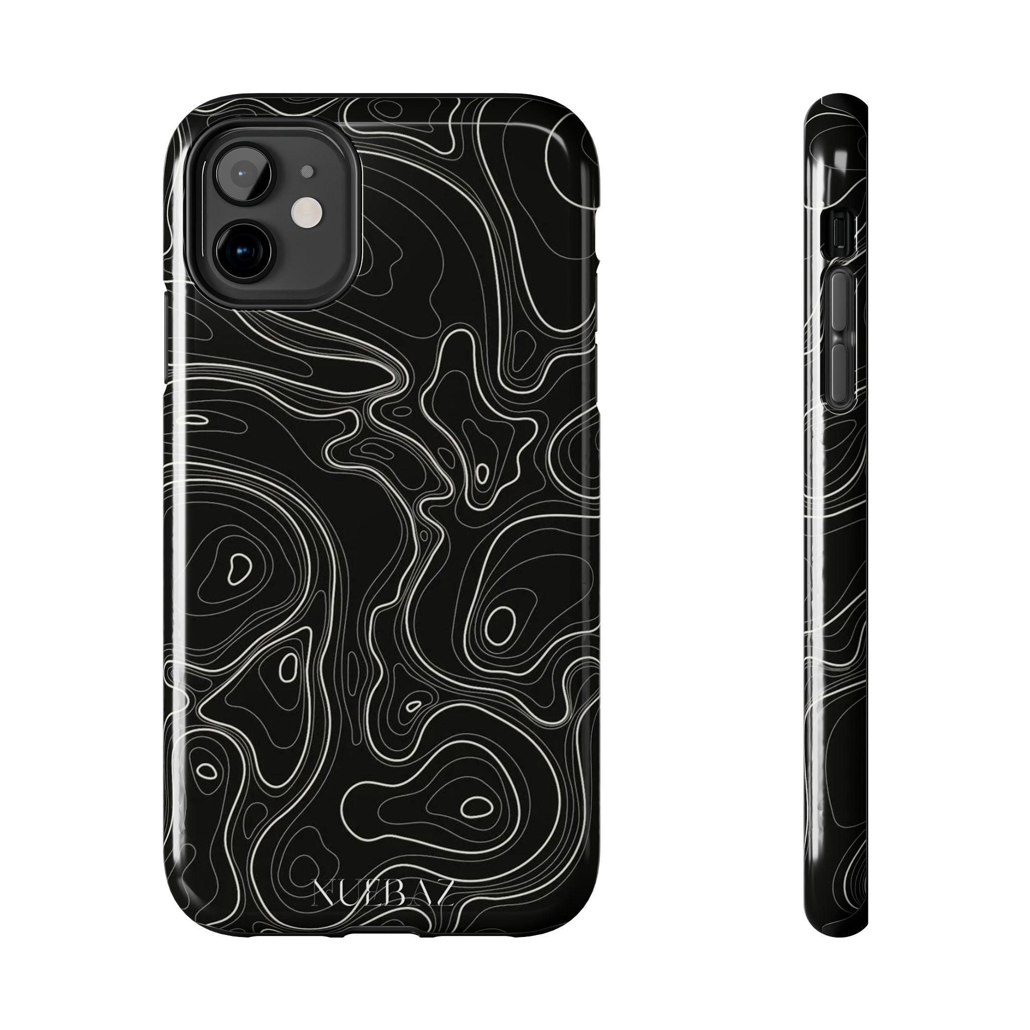 Abstract Black & White Line Phone Case