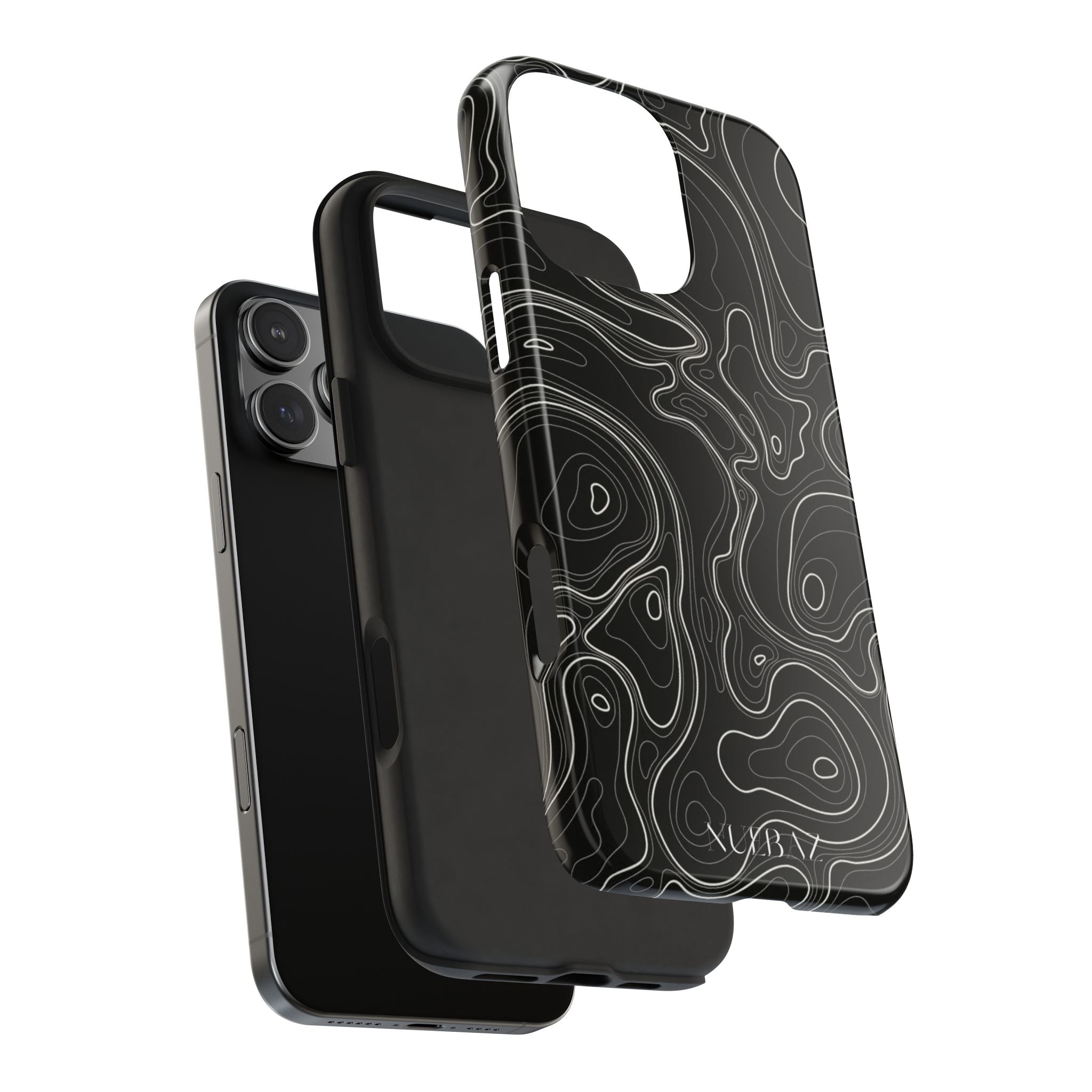 Abstract Black & White Line Phone Case