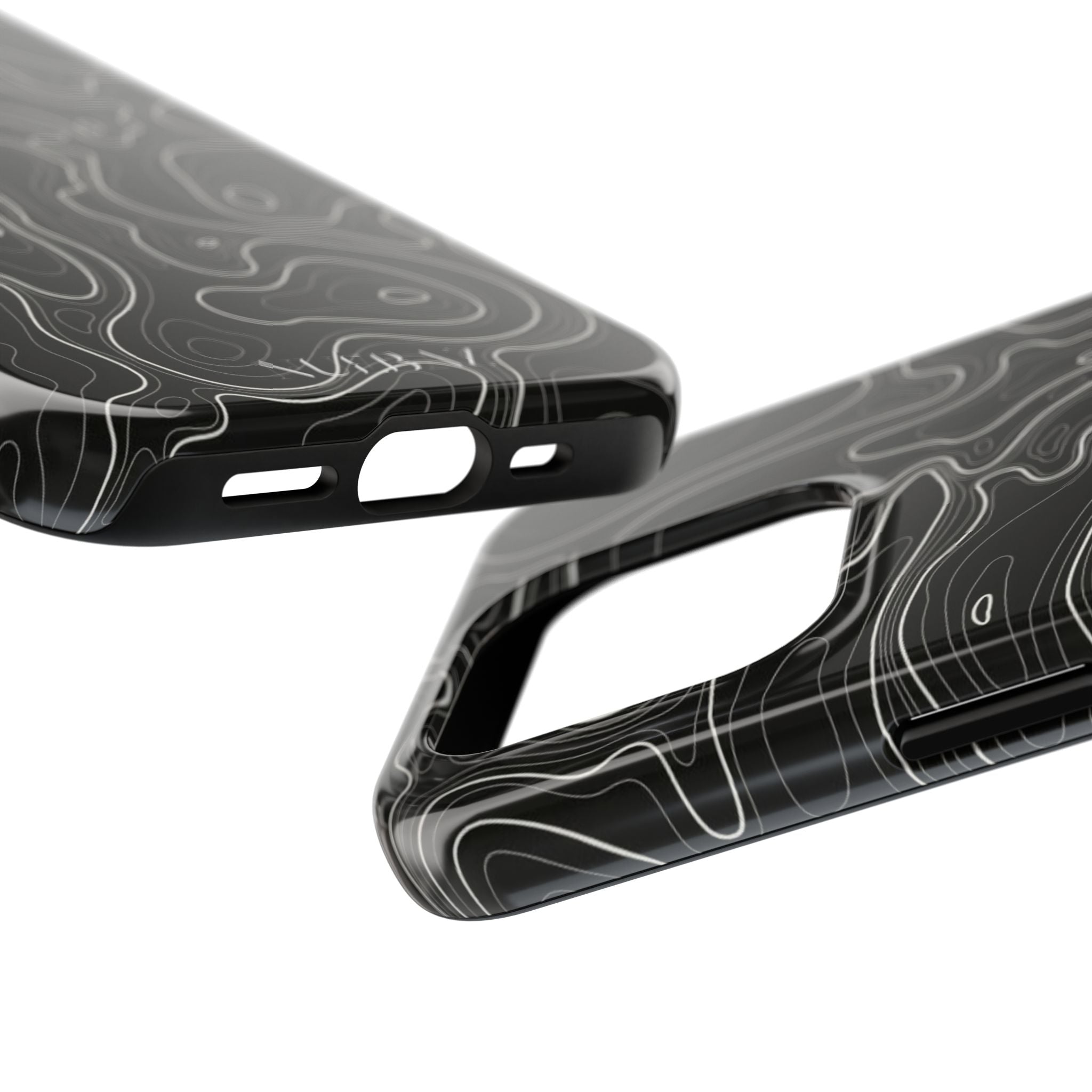 Abstract Black & White Line Phone Case