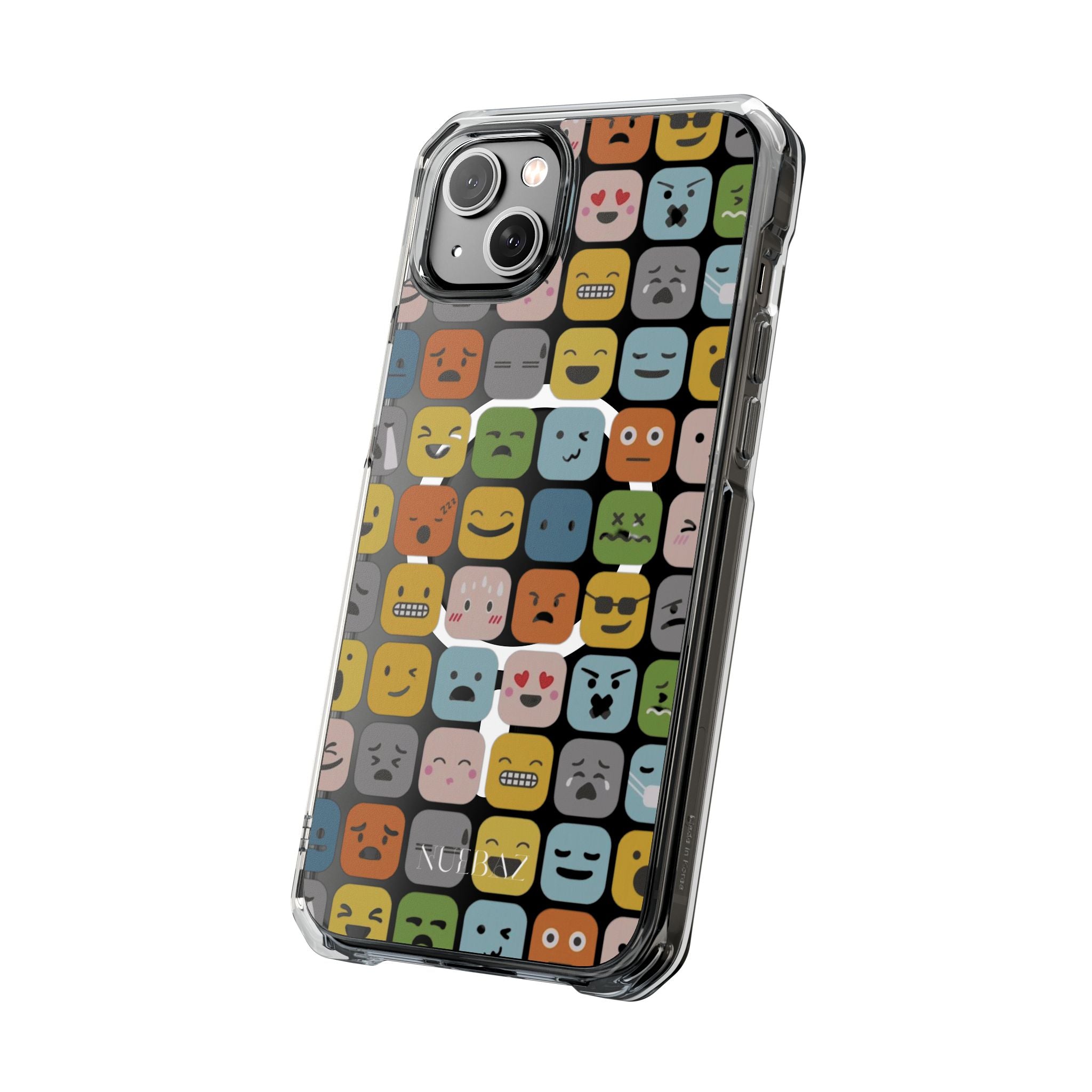 Funny Emoji Magnetic Clear Phone Case