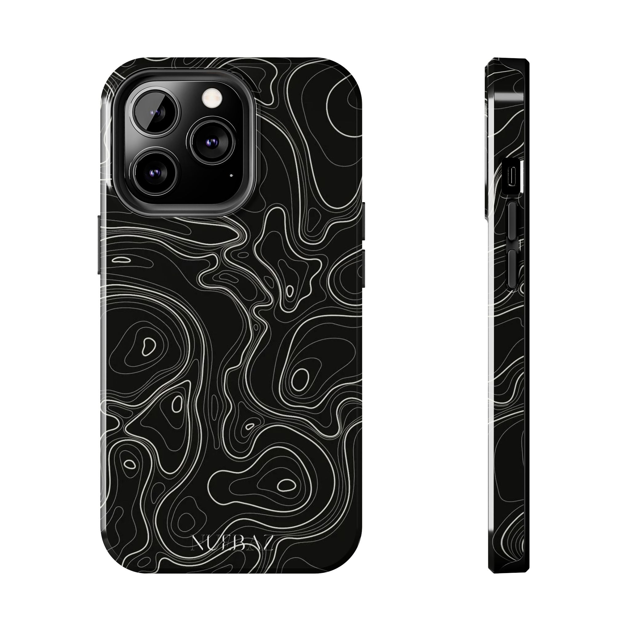 Abstract Black & White Line Phone Case