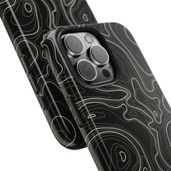 Abstract Black & White Line Phone Case