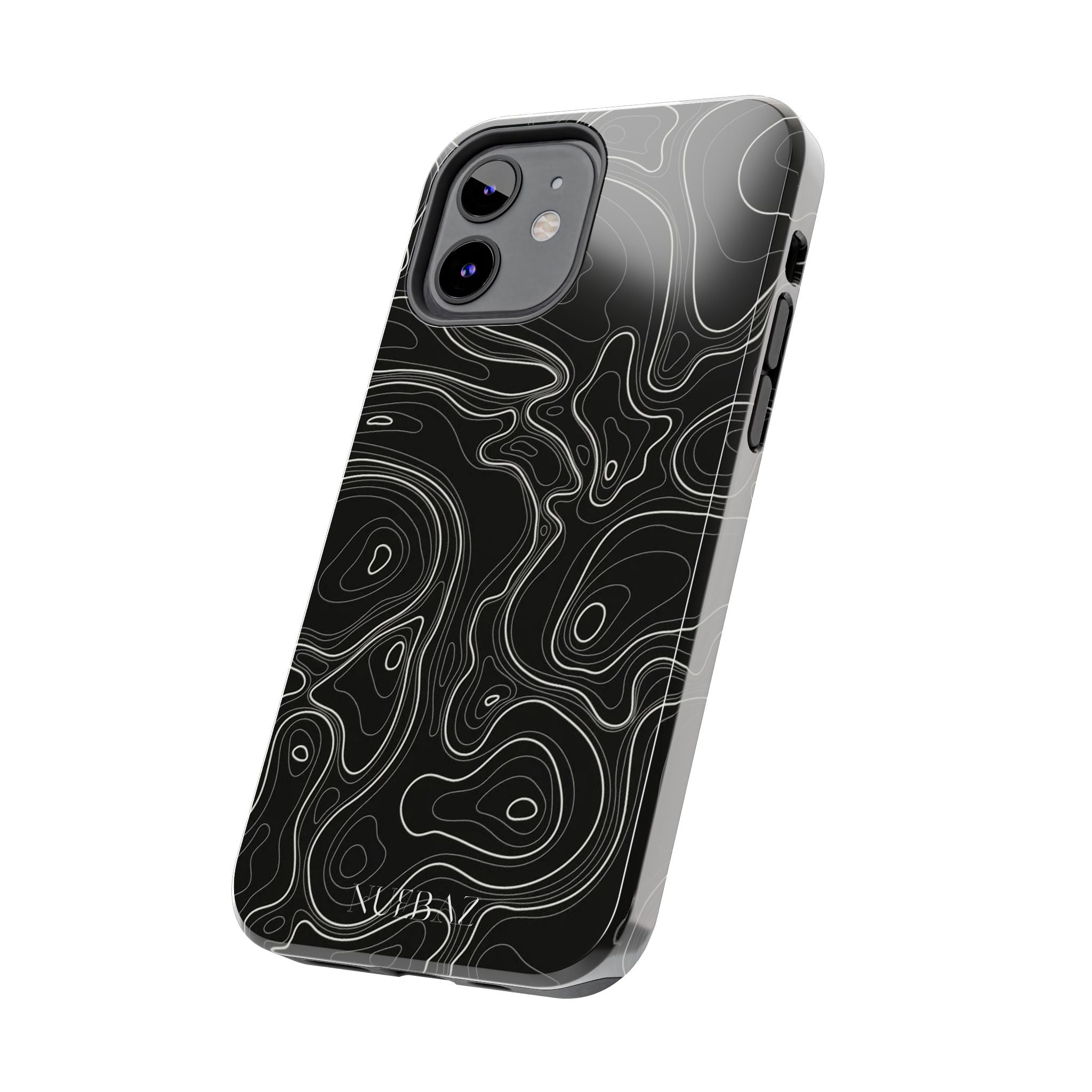 Abstract Black & White Line Phone Case