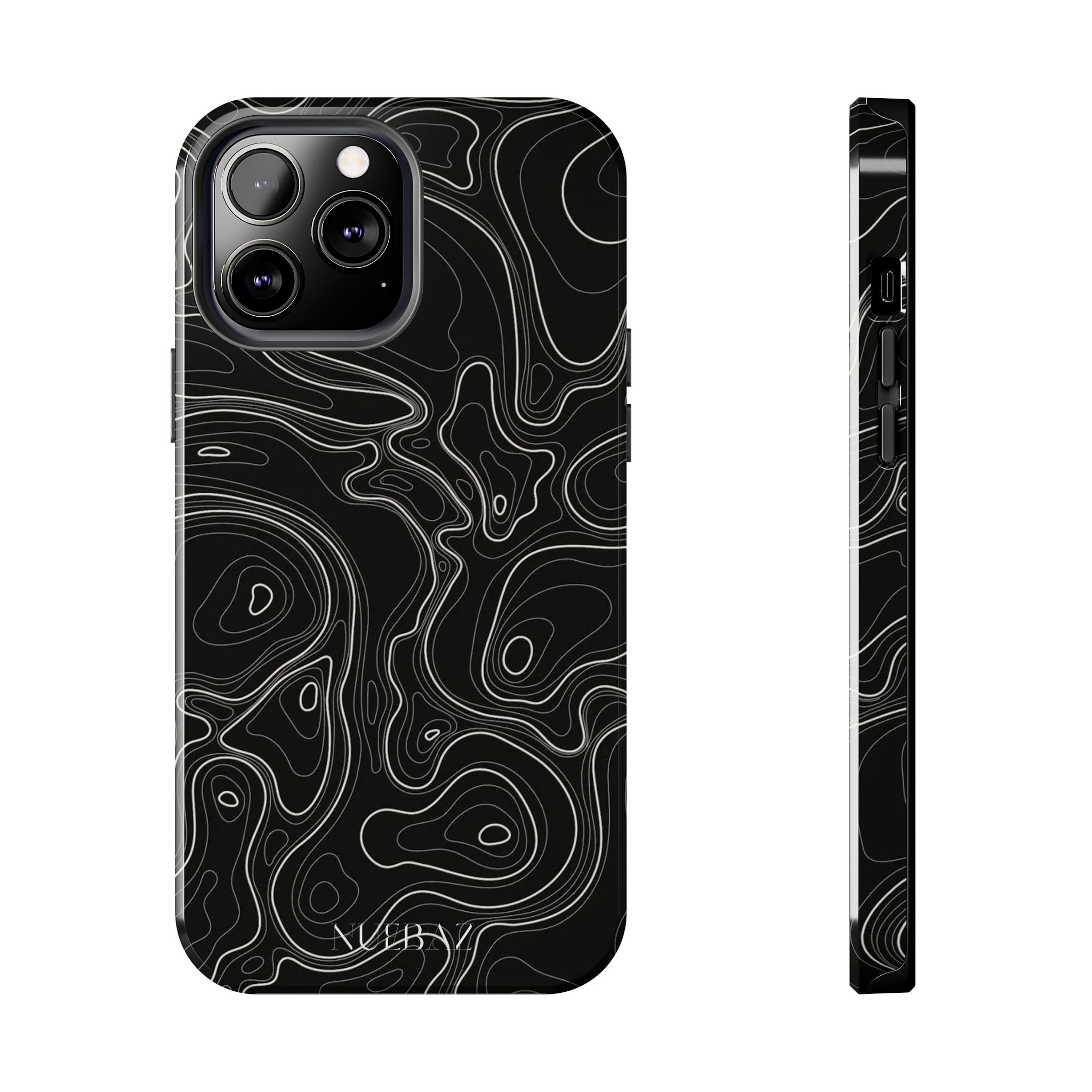 Abstract Black & White Line Phone Case