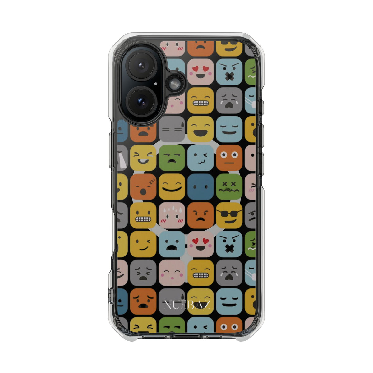 Funny Emoji Magnetic Clear Phone Case