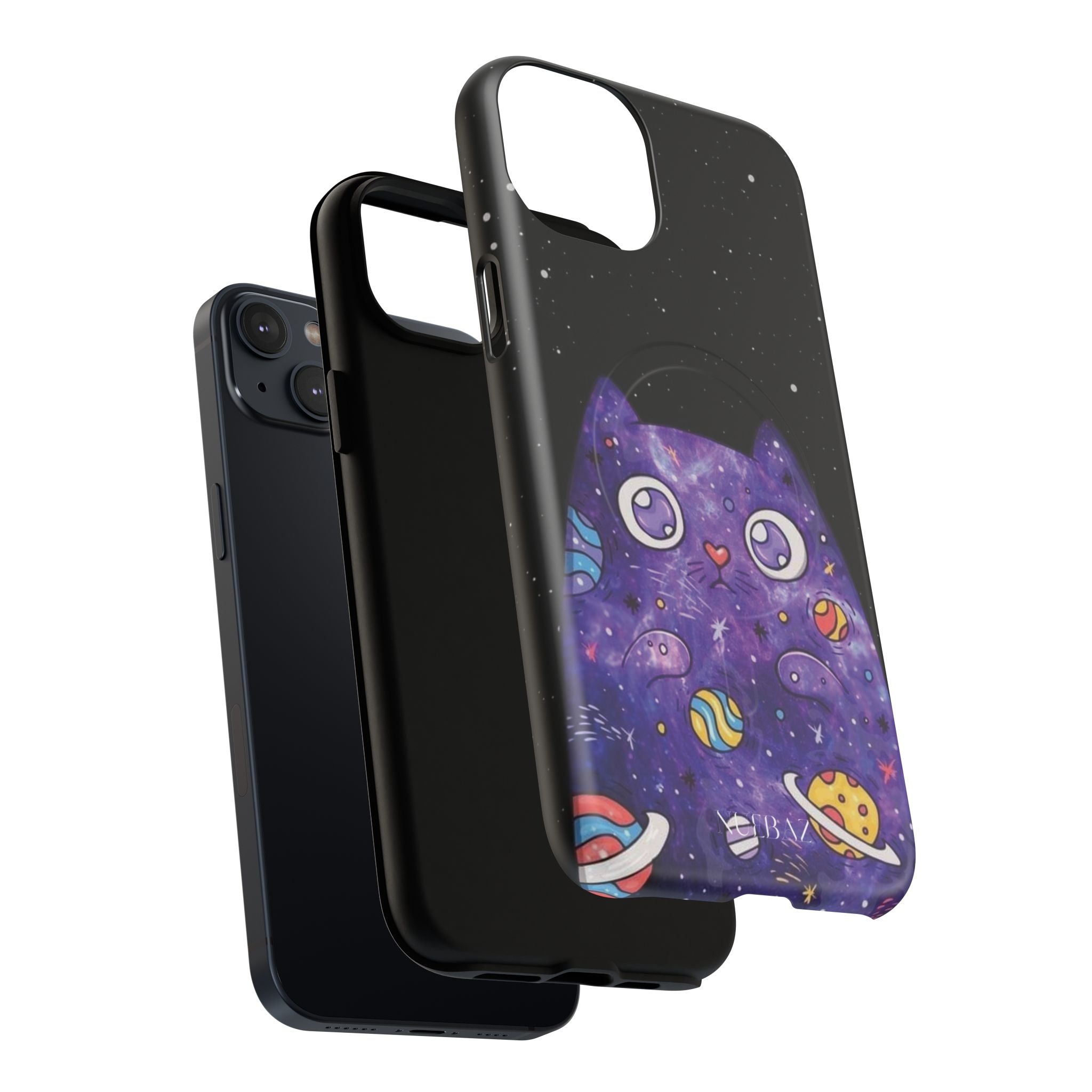 Cute Cat Space Magnetic Phone Case