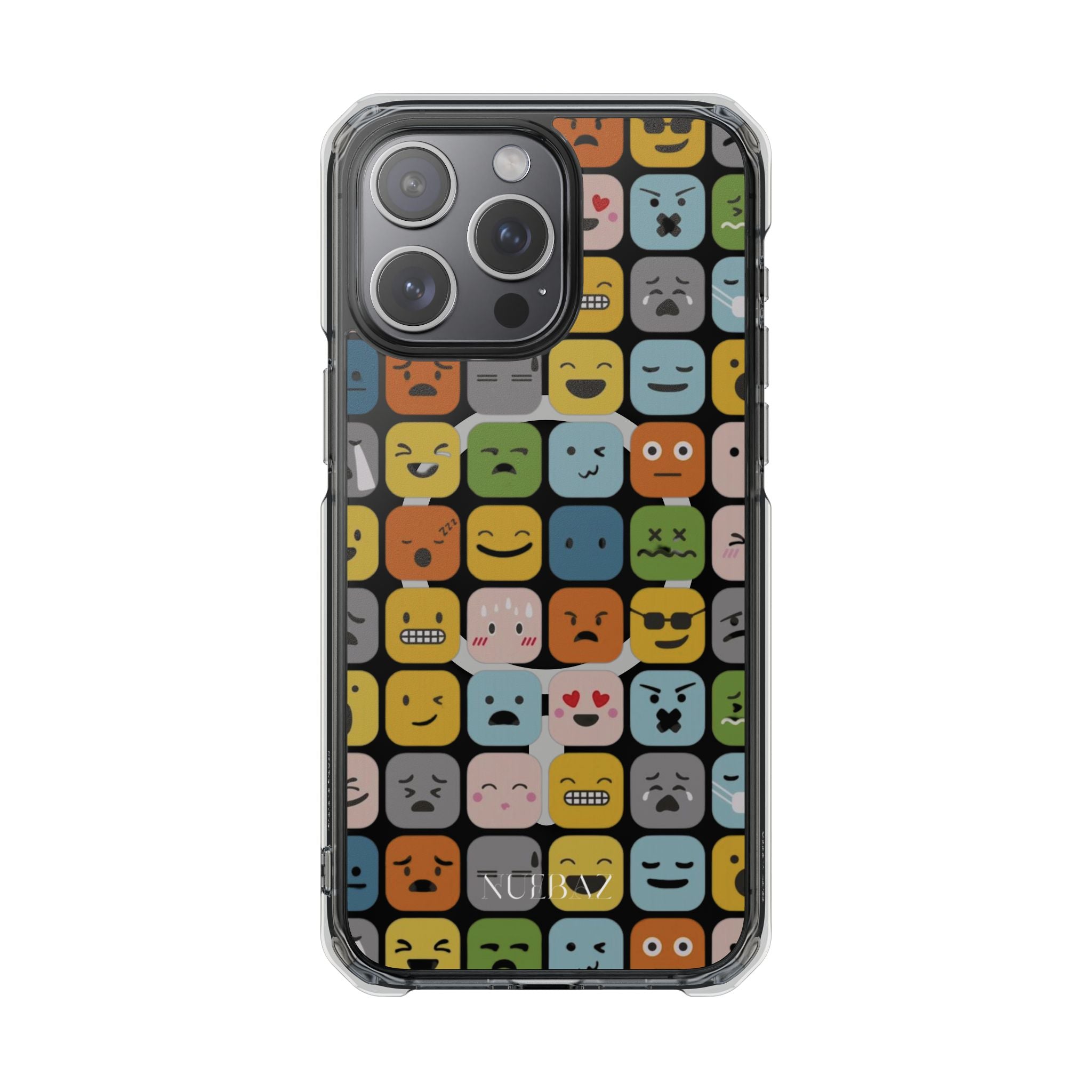 Funny Emoji Magnetic Clear Phone Case