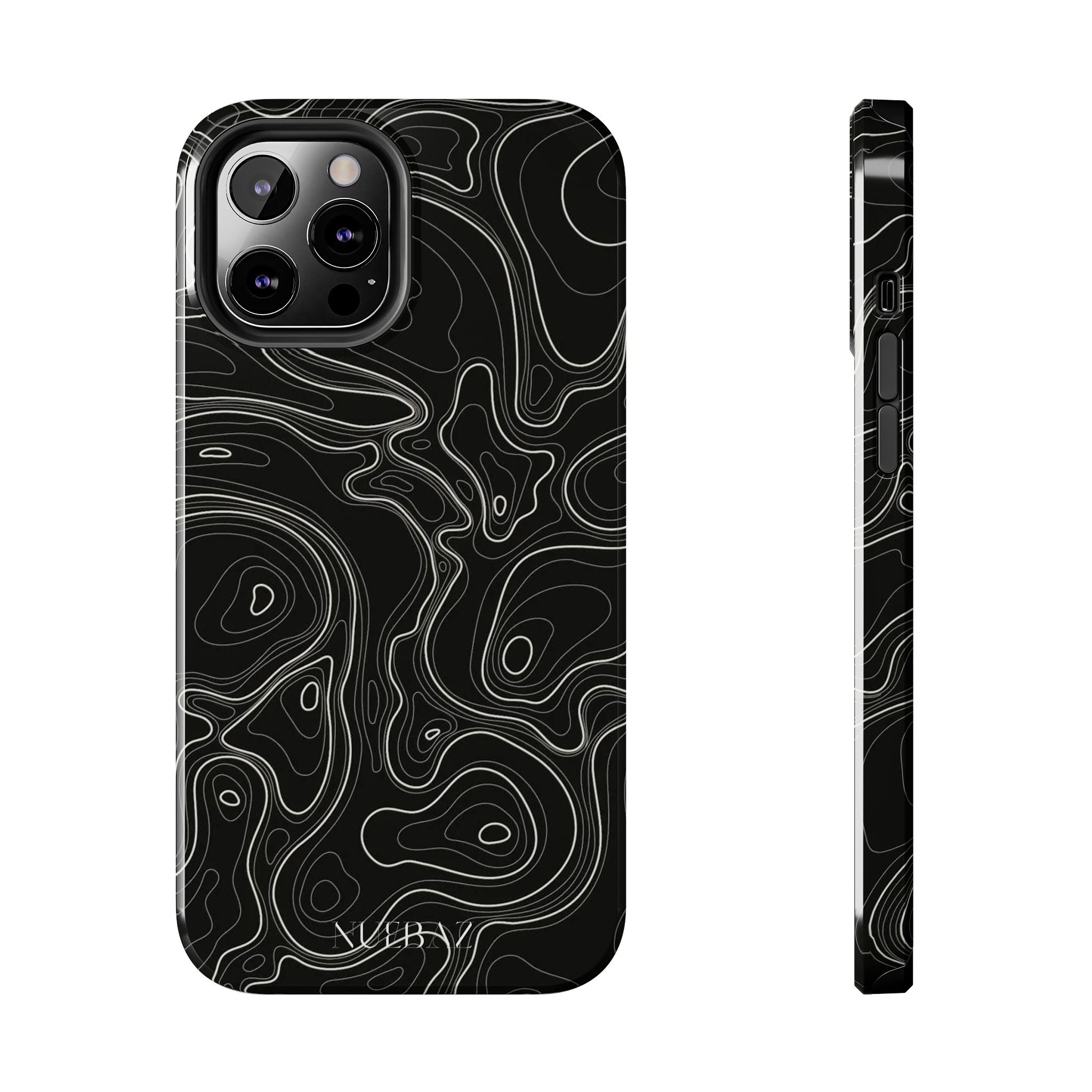 Abstract Black & White Line Phone Case