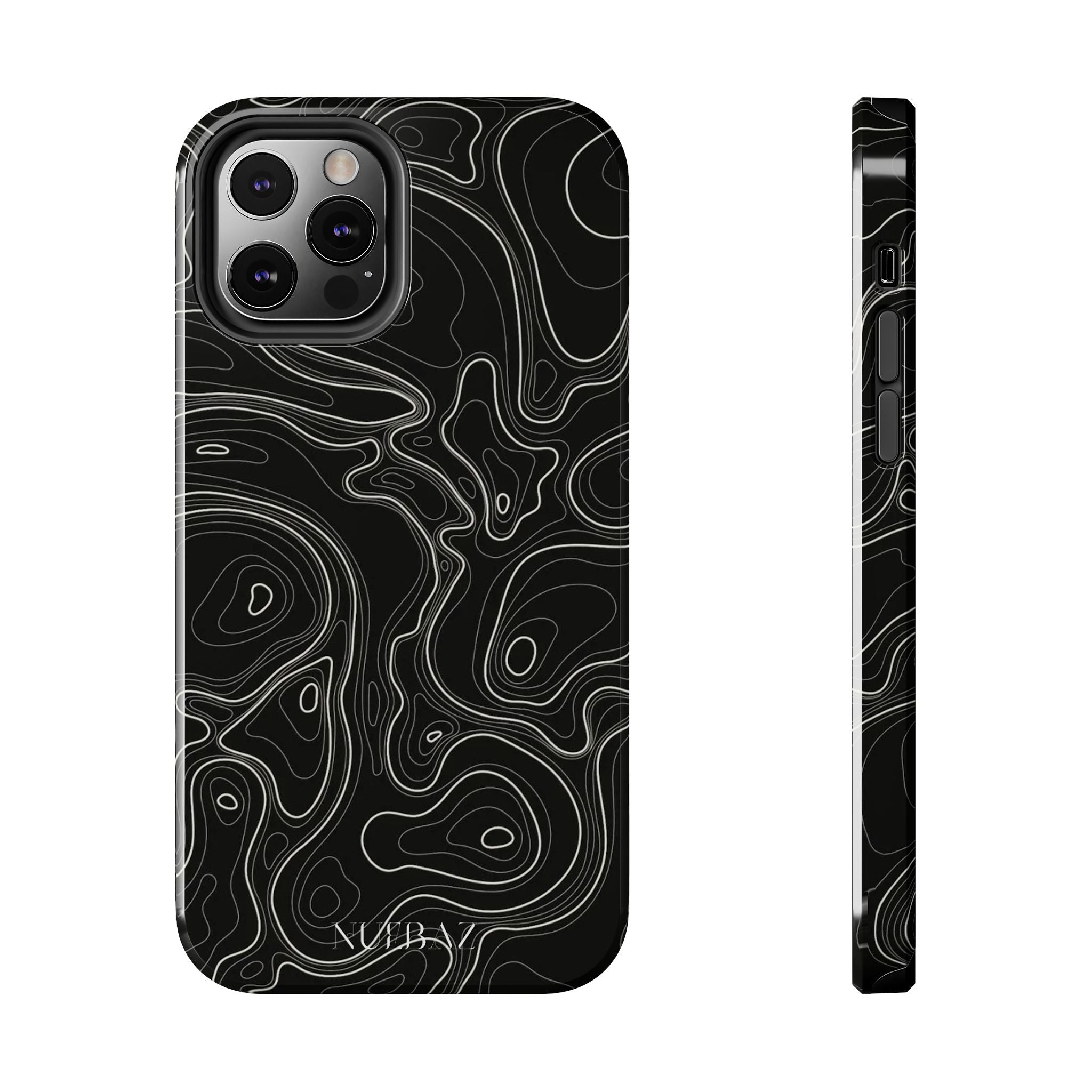 Abstract Black & White Line Phone Case