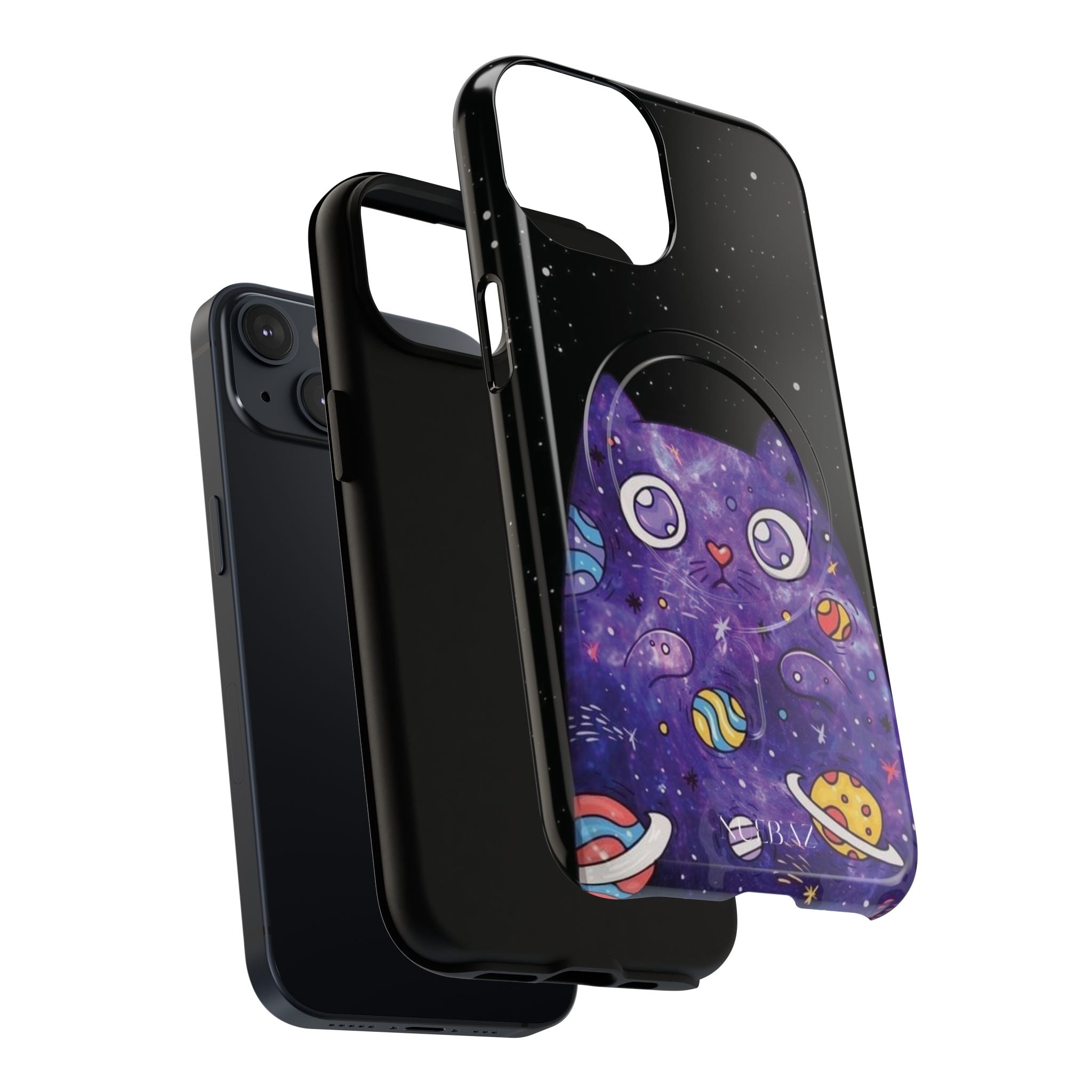 Cute Cat Space Magnetic Phone Case