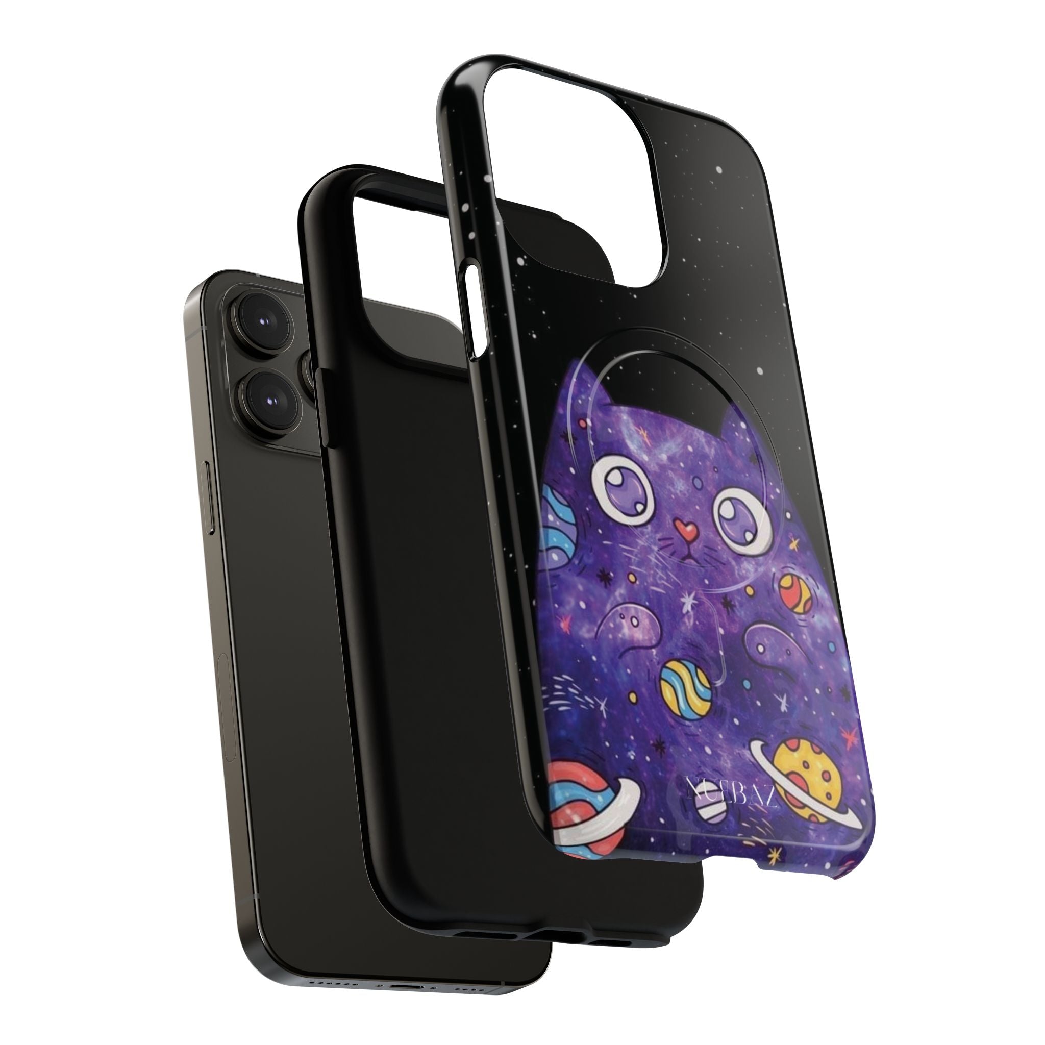 Cute Cat Space Magnetic Phone Case