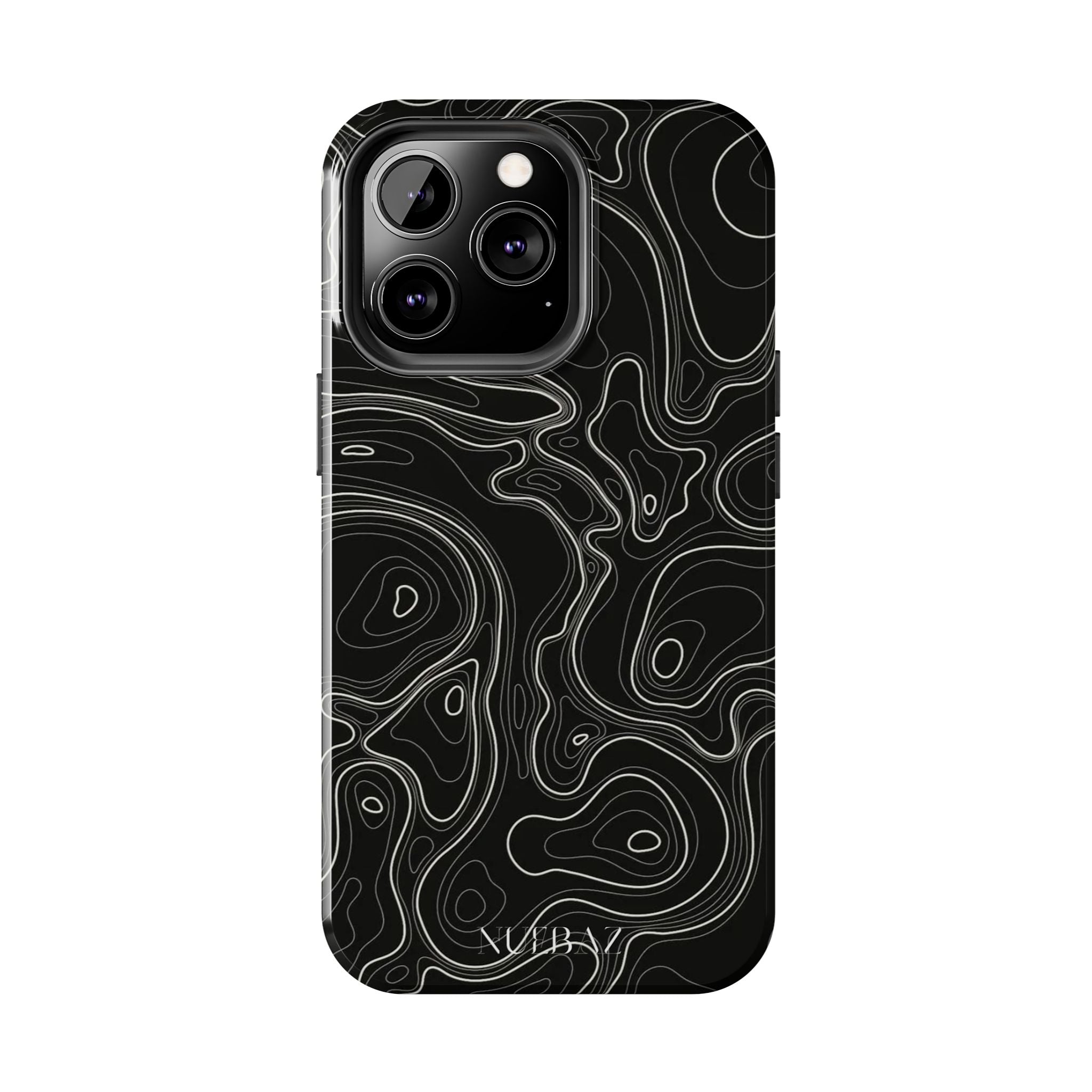 Abstract Black & White Line Phone Case