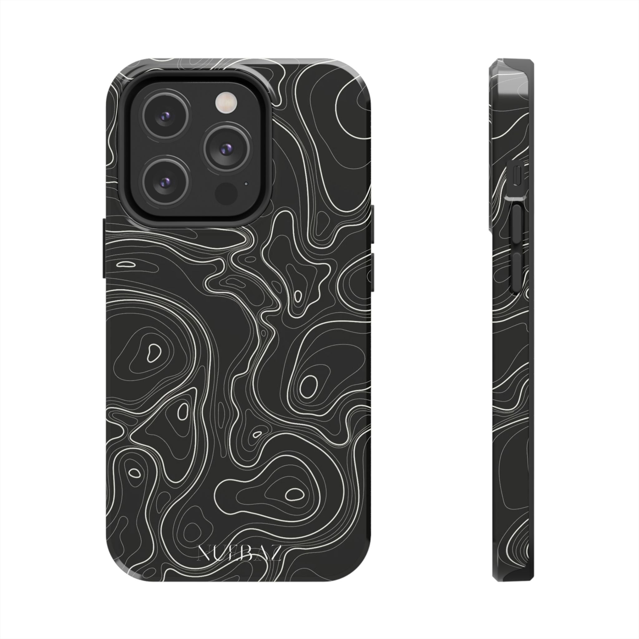 Abstract Black & White Line Phone Case