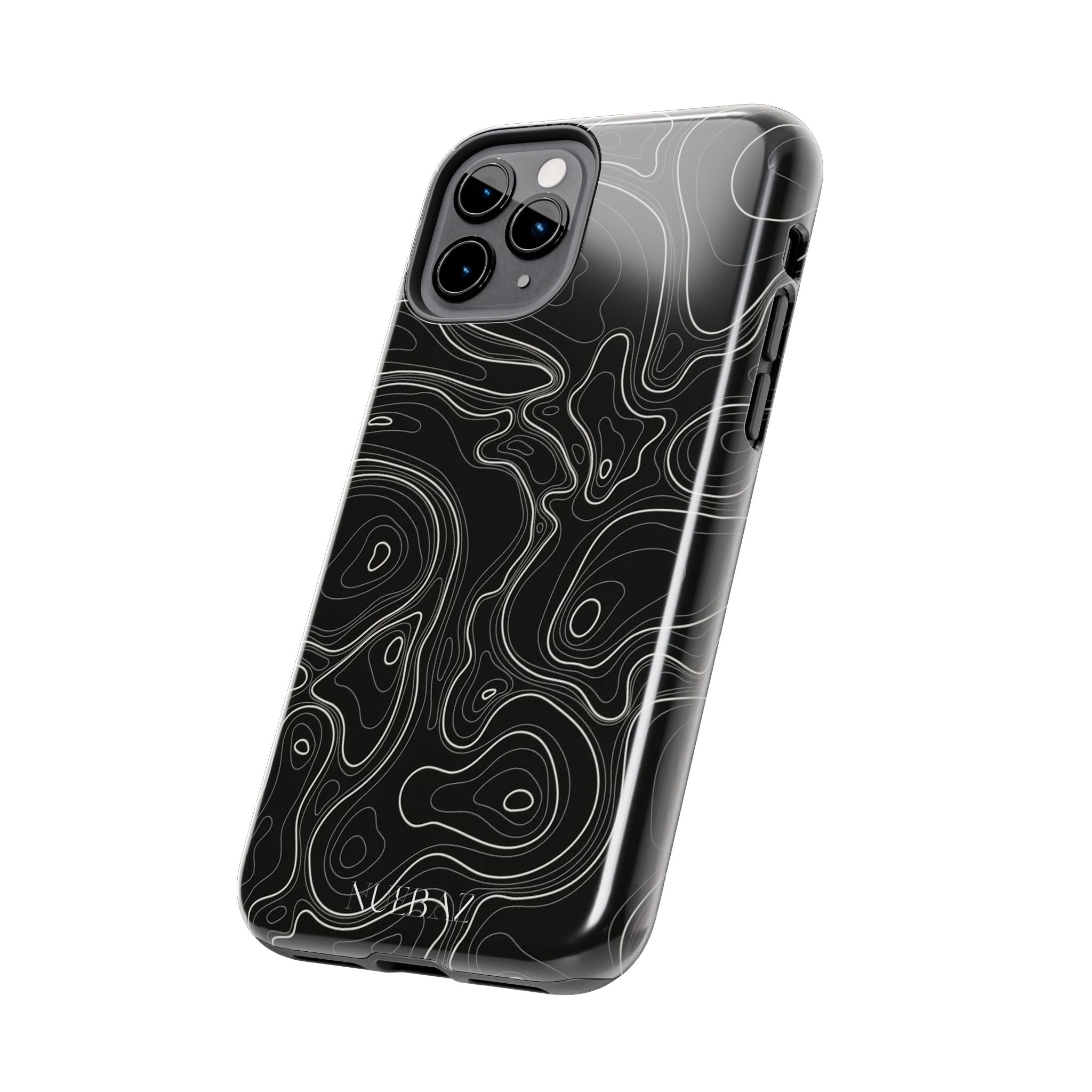 Abstract Black & White Line Phone Case