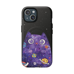 Cute Cat Space Magnetic Phone Case