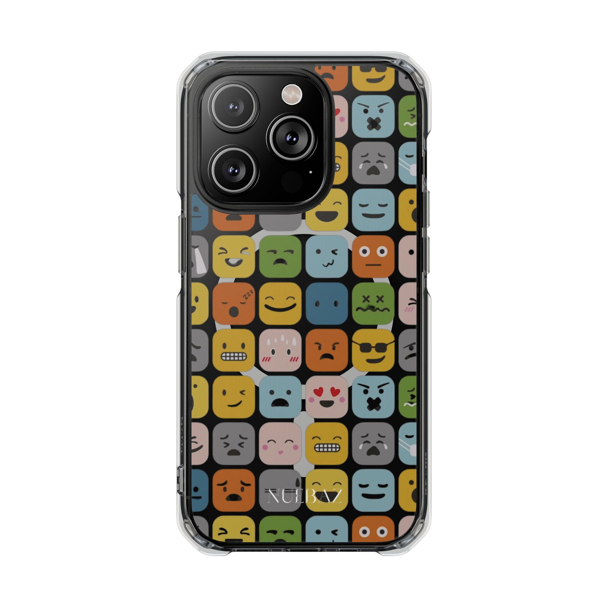 Funny Emoji Magnetic Clear Phone Case