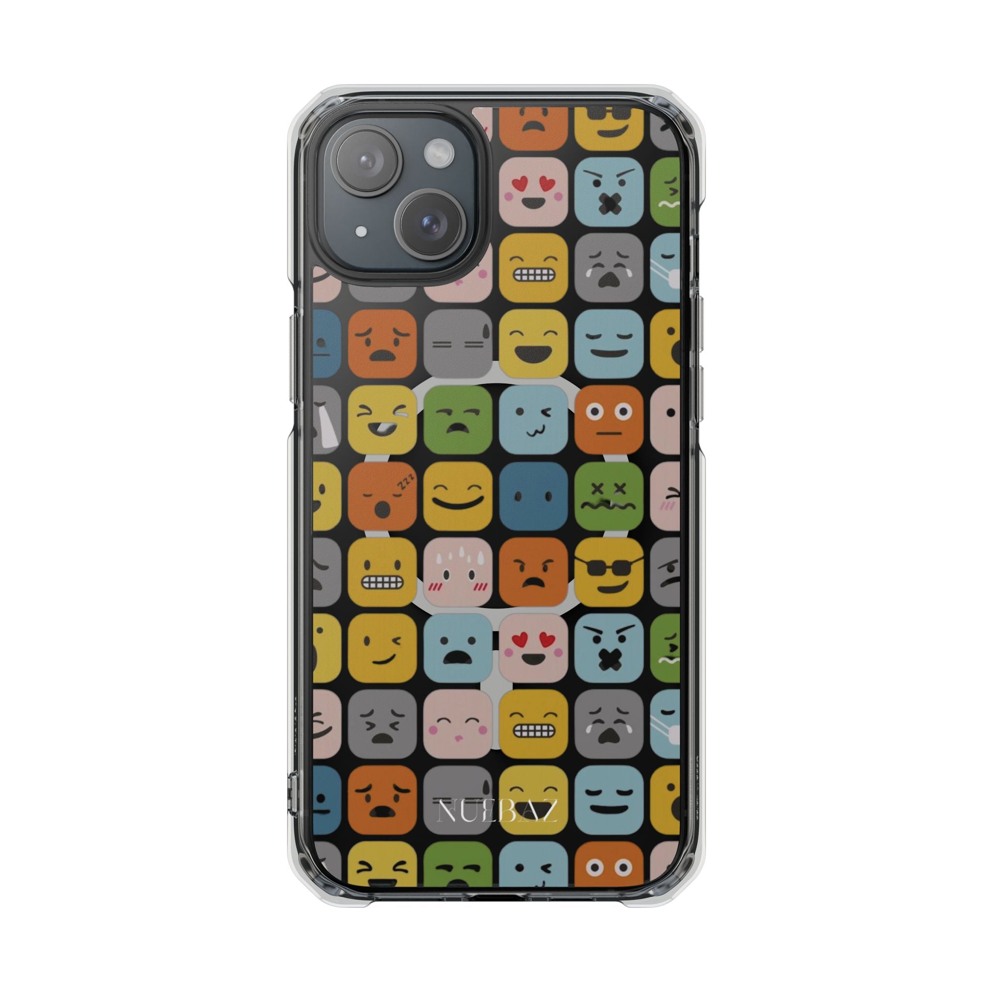 Funny Emoji Magnetic Clear Phone Case