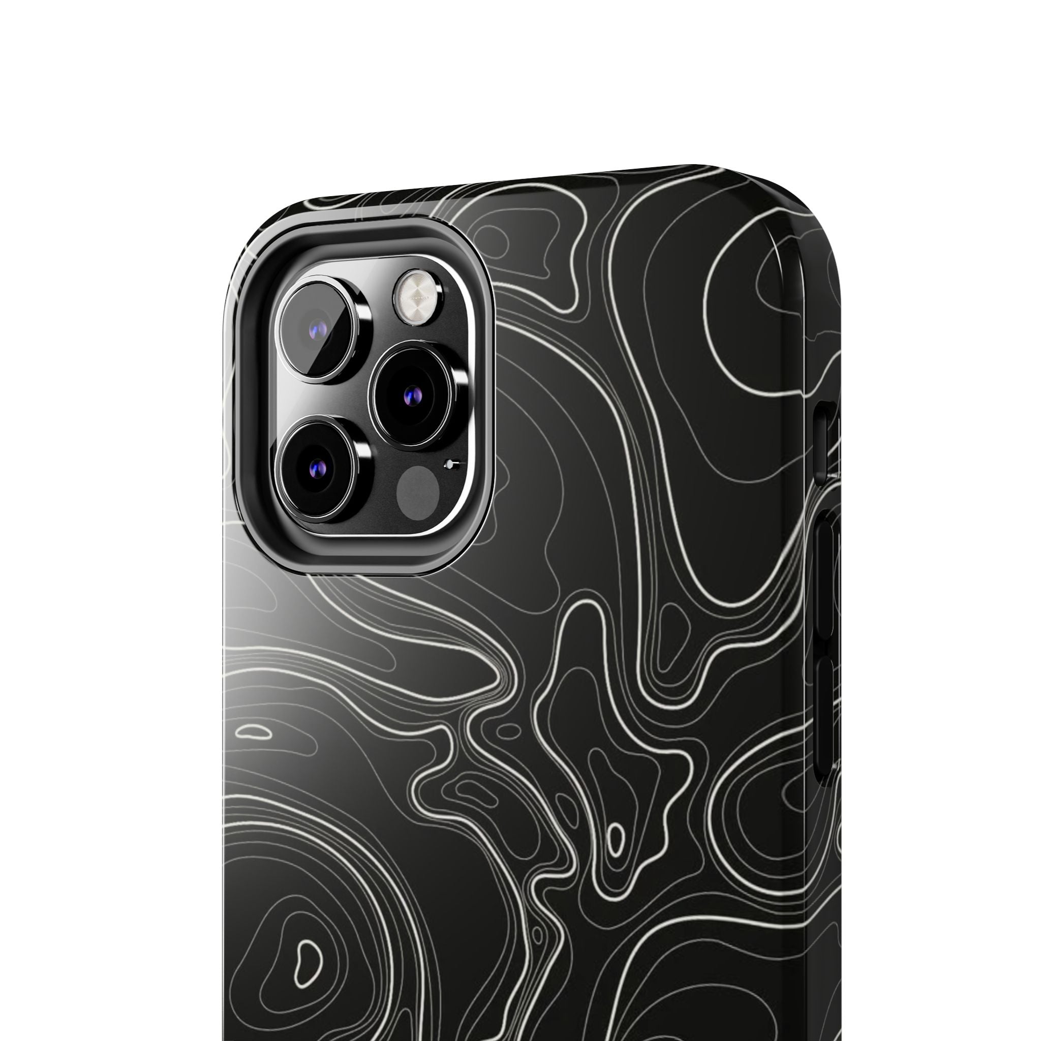 Abstract Black & White Line Phone Case