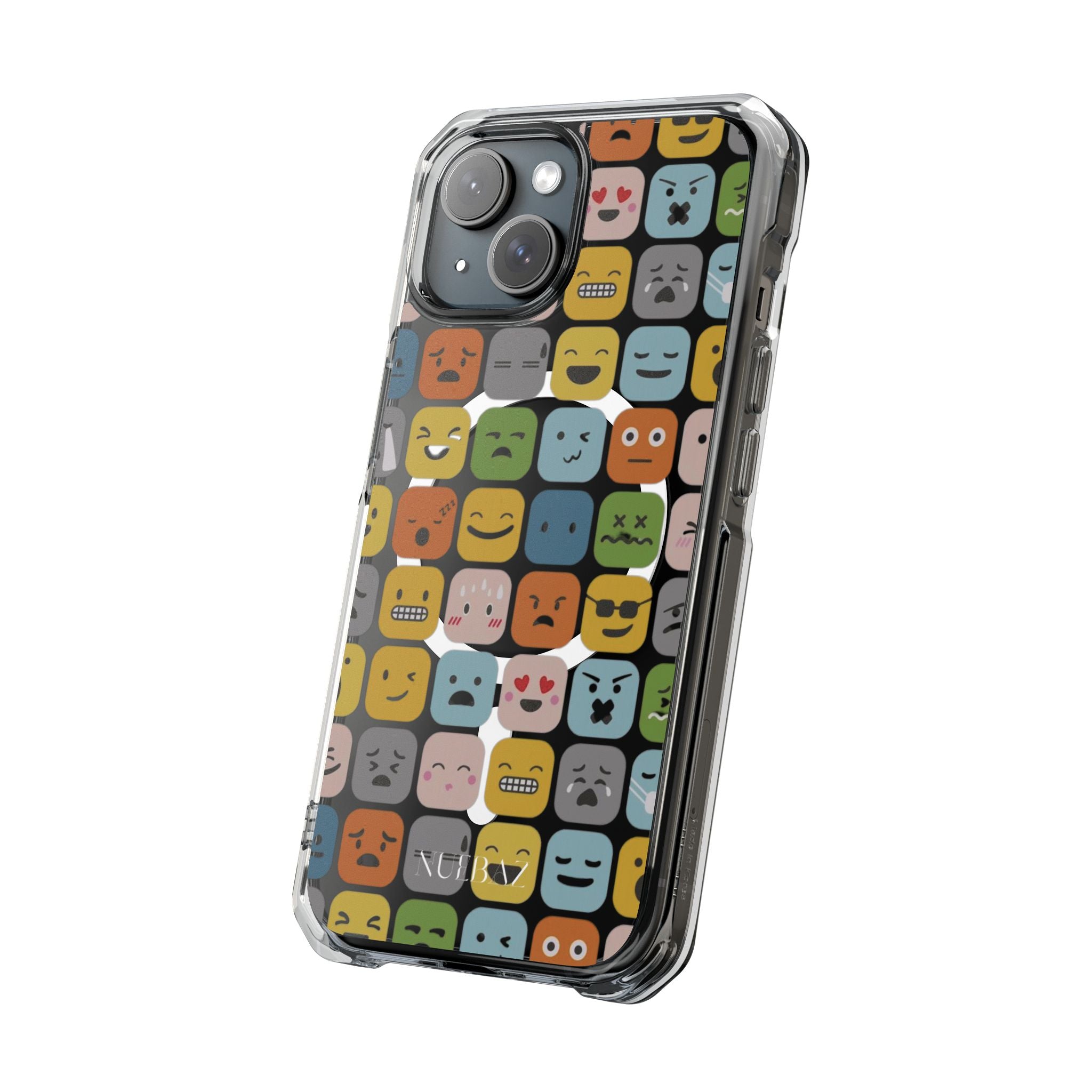 Funny Emoji Magnetic Clear Phone Case