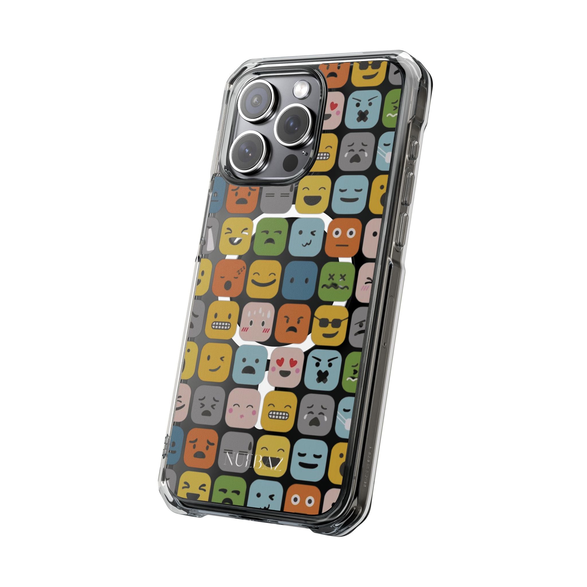 Funny Emoji Magnetic Clear Phone Case