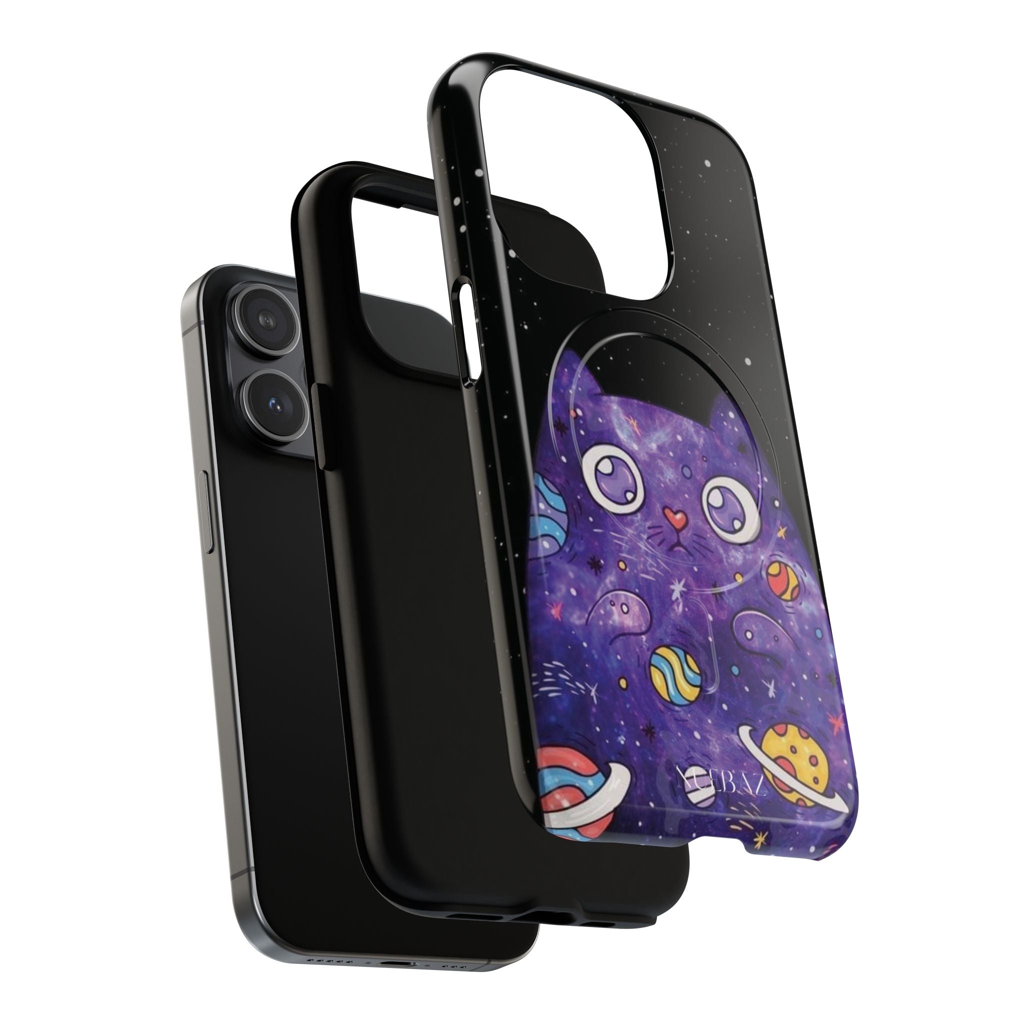 Cute Cat Space Magnetic Phone Case