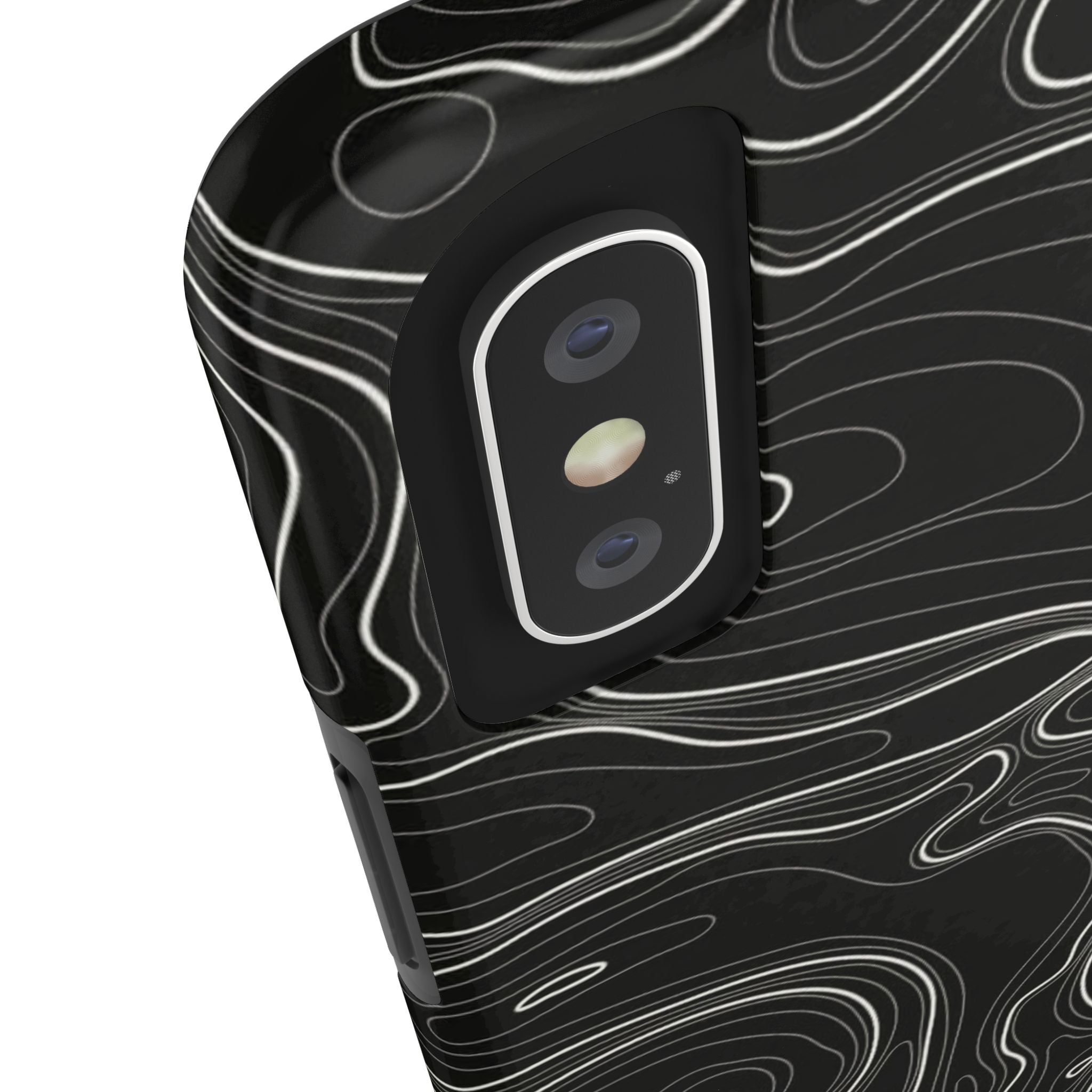 Abstract Black & White Line Phone Case