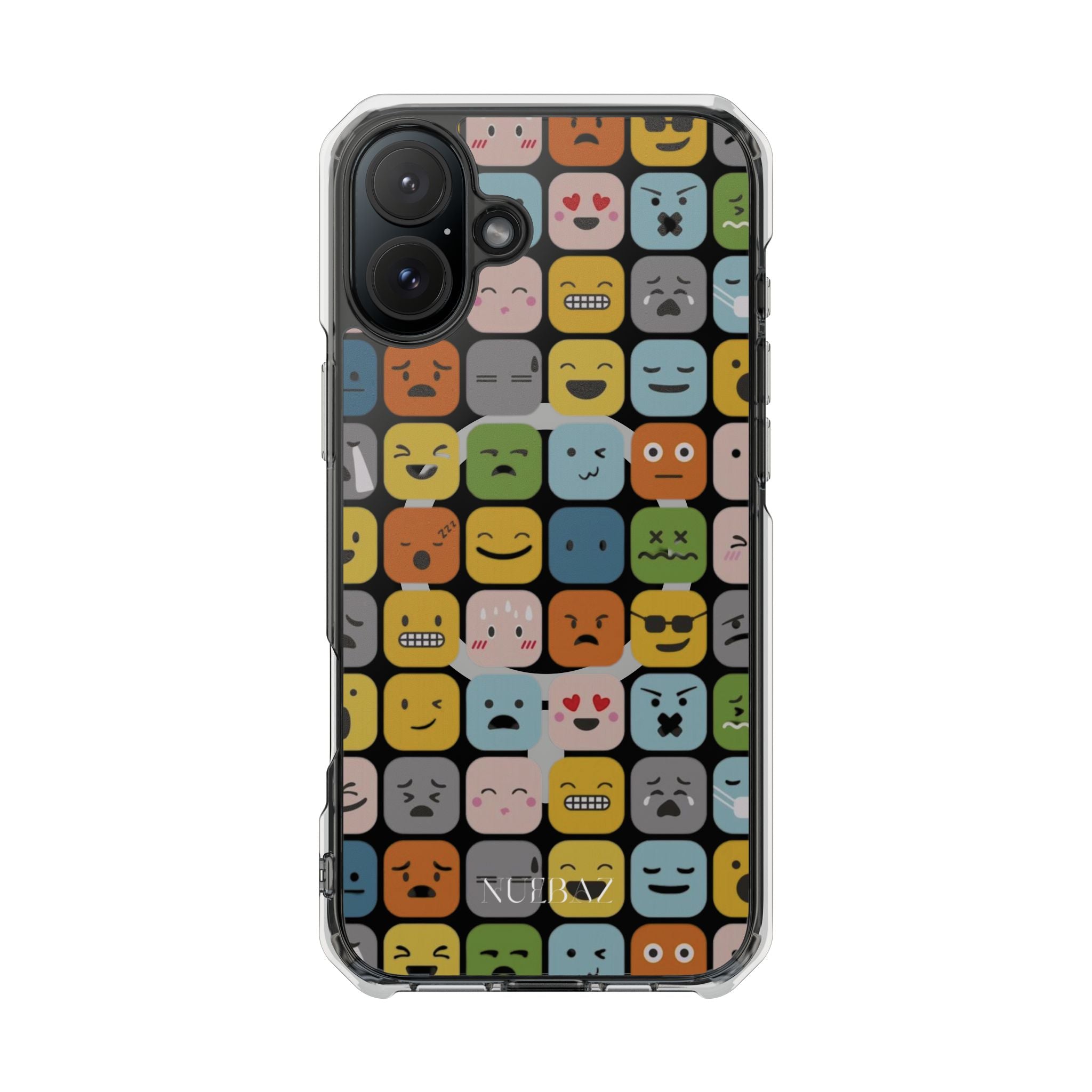 Funny Emoji Magnetic Clear Phone Case