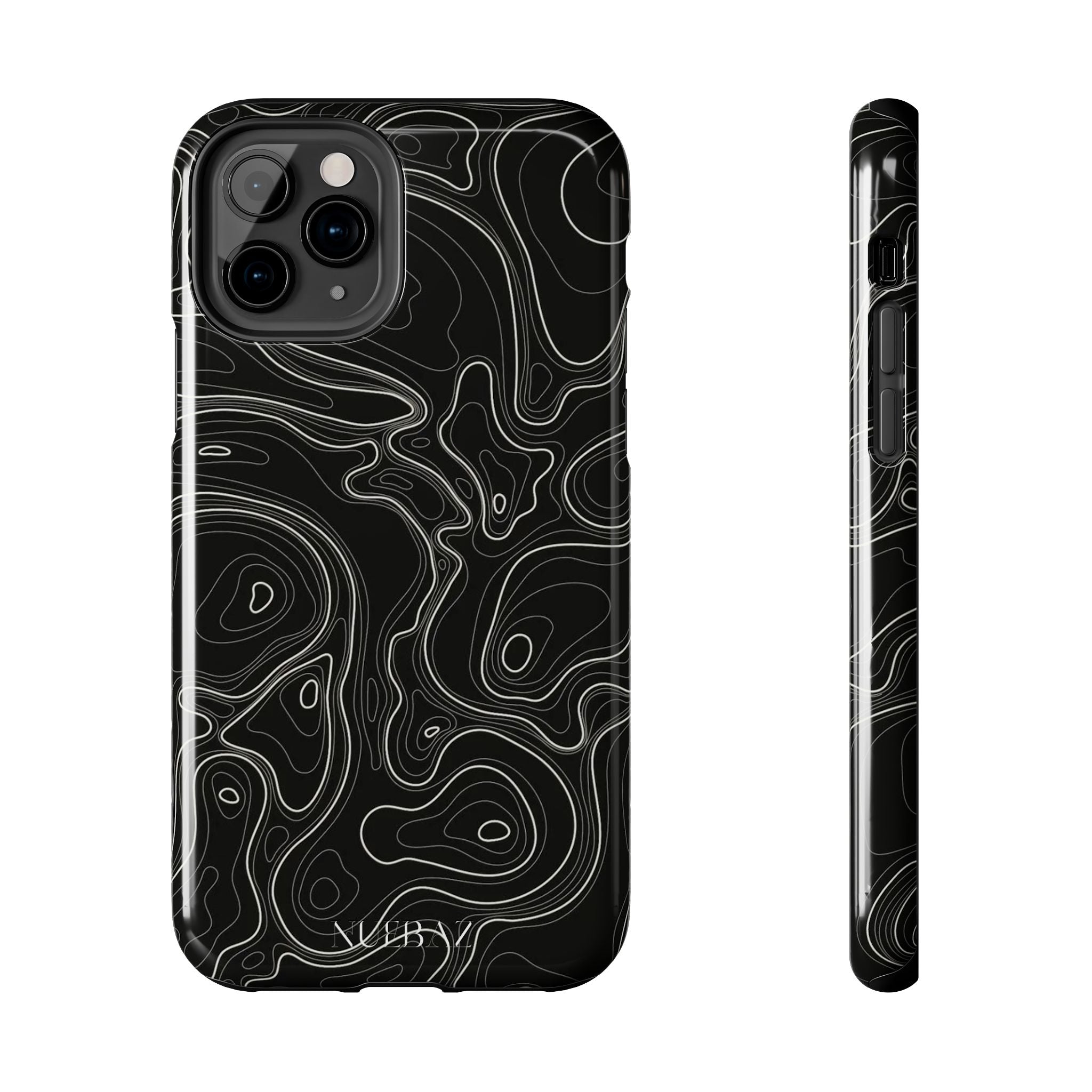 Abstract Black & White Line Phone Case