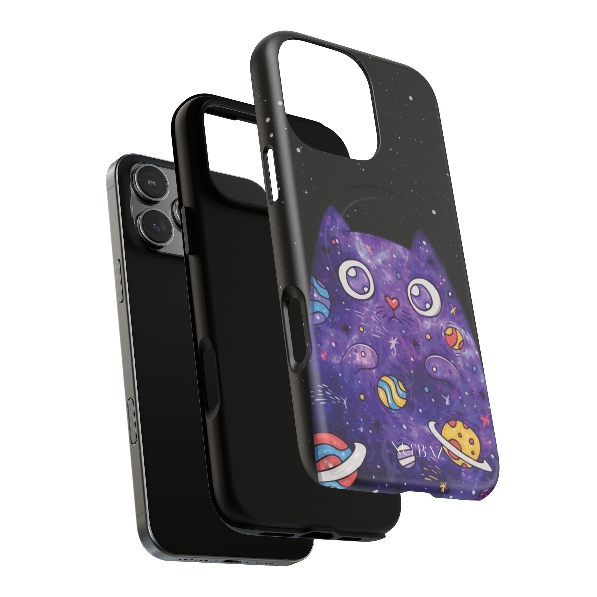 Cute Cat Space Magnetic Phone Case