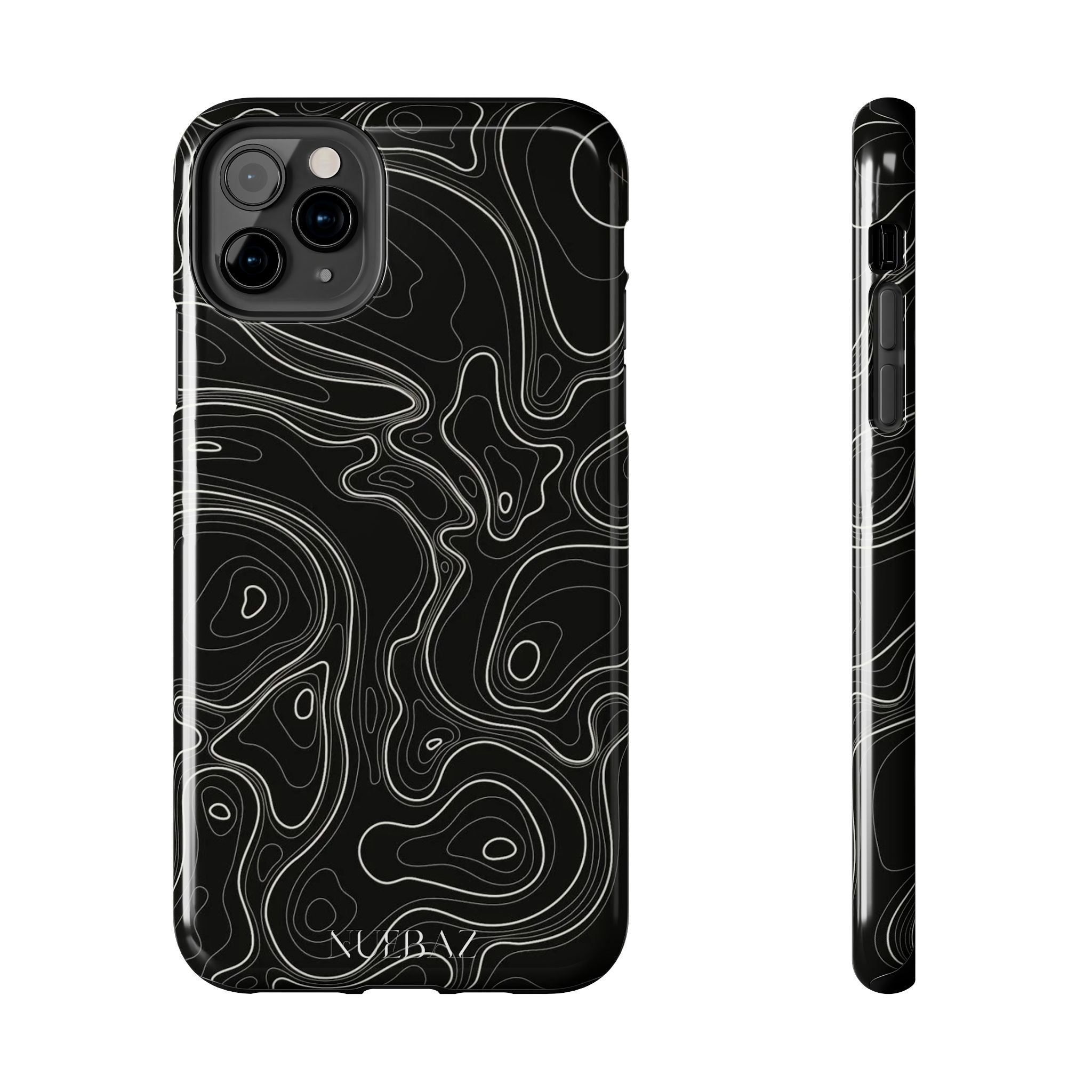 Abstract Black & White Line Phone Case