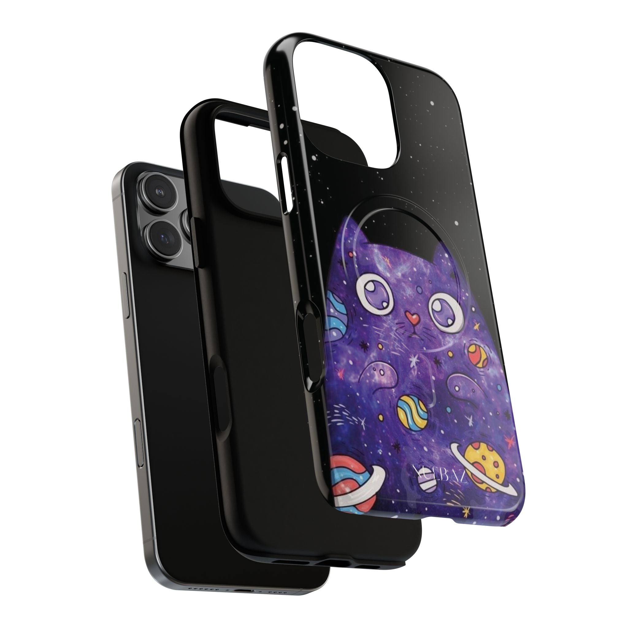 Cute Cat Space Magnetic Phone Case