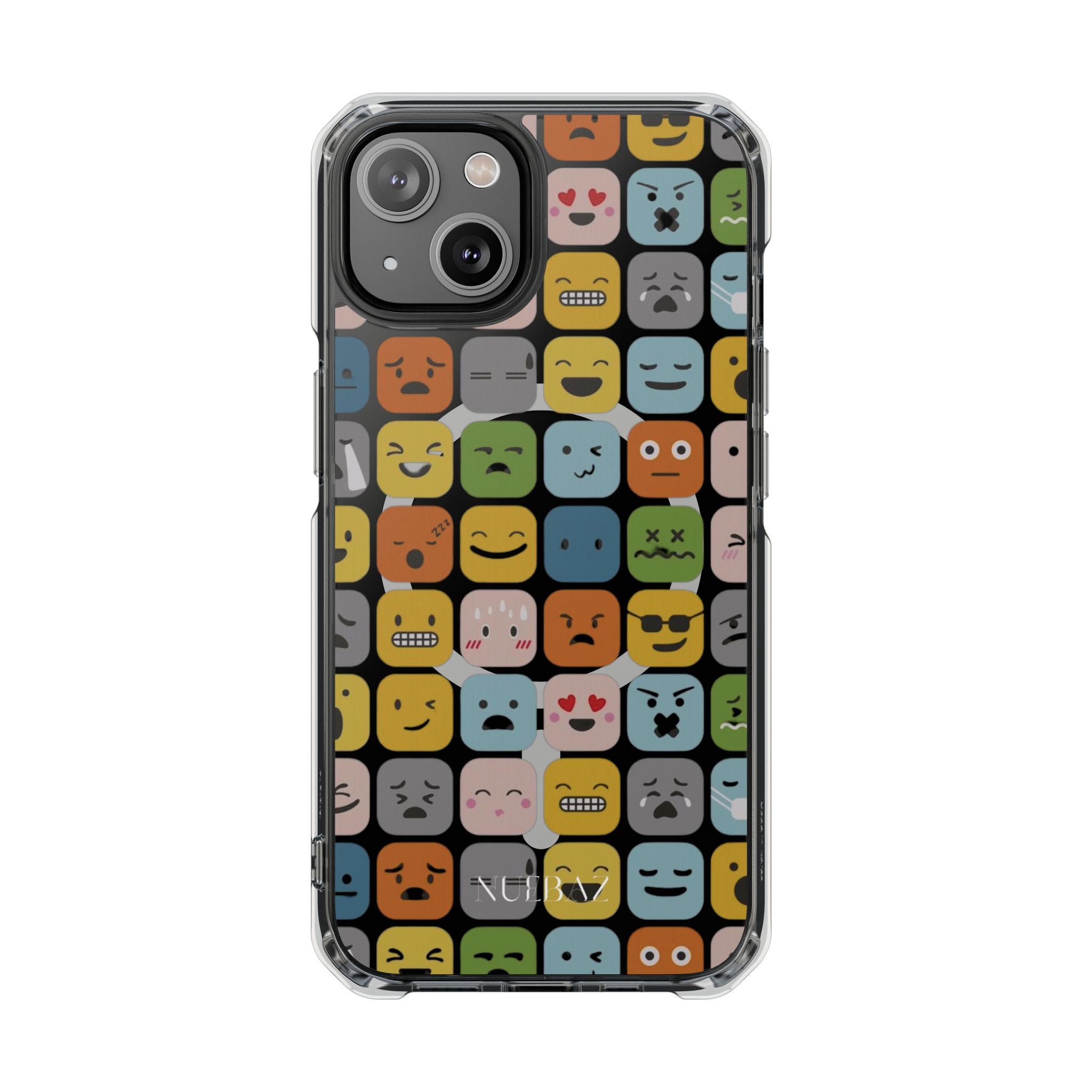 Funny Emoji Magnetic Clear Phone Case