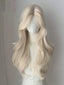 Luxury Platinum Blonde Wavy Wig
